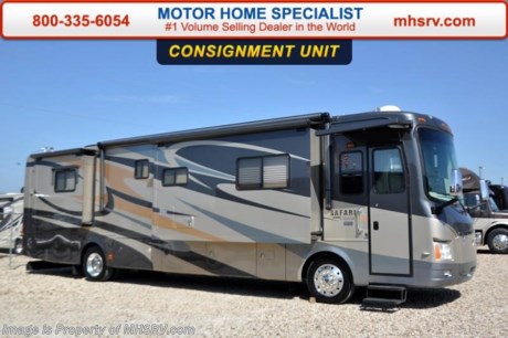/OK &lt;a href=&quot;http://www.mhsrv.com/other-rvs-for-sale/safari-rvs/&quot;&gt;&lt;img src=&quot;http://www.mhsrv.com/images/sold_safari.jpg&quot; width=&quot;383&quot; height=&quot;141&quot; border=&quot;0&quot;/&gt;&lt;/a&gt;
**Consignment** Used Safari RV for Sale- 2009 Safari Cheetah 40PBQ with 4 slides and 36,772 miles. This RV is approximately 40 feet in length with a Caterpillar 350HP engine, Roadmaster raised rail chassis, power mirrors with heat, power pedals, 8KW onan generator with AGS, power patio and door awnings, window awning, slide-out room toppers, gas/electric water heater, 50 amp power cord reel, pass-thru storage with side swing baggage doors, full length slide-out cargo tray, aluminum wheels, bay heater, power water hose reel, exterior shower, fiberglass roof with ladder, automatic leveling system, 3 camera monitoring systems, Magnum inverter, ceramic tile floors, all hardwood cabinets, dual pane windows, ceiling fan, day/night shades, convection microwave, central vacuum, solid surface counter, glass door shower with seat, washer/dryer combo, pillow top mattress, 2 ducted A/Cs, 2 LCD TVs and much more. For additional information and photos please visit Motor Home Specialist at www.MHSRV .com or call 800-335-6054.