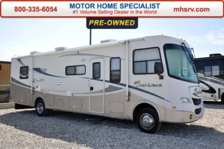 /TX 9-1-15 &lt;a href=&quot;http://www.mhsrv.com/coachmen-rv/&quot;&gt;&lt;img src=&quot;http://www.mhsrv.com/images/sold-coachmen.jpg&quot; width=&quot;383&quot; height=&quot;141&quot; border=&quot;0&quot;/&gt;&lt;/a&gt;
Used Coachmen RV for Sale- 2005 Coachmen Mirada 340MBS with slide and 21,993 miles. This RV is approximately 34 feet 6 inches in length with a Ford 6.8L engine, Ford chassis, power mirrors with heat, GPS, 5.5KW Onan generator with 134 hours, patio awning, water heater, pass-thru storage, Ride-Rite Air Assist, exterior shower, power leveling, back up camera, leather sofa with sleeper, booth converts to sleeper, night shades, fold up counter, 3 burner range with oven, glass door shower, 2 ducted A/Cs, 2 flat panel TVs and much more. For additional information and photos please visit Motor Home Specialist at www.MHSRV .com or call 800-335-6054.