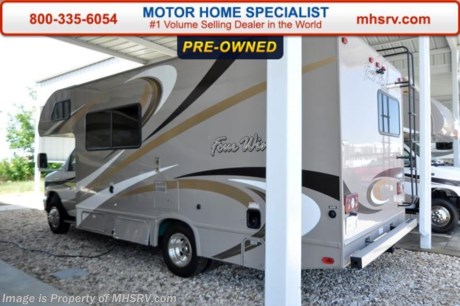 /TX 9-1-15 &lt;a href=&quot;http://www.mhsrv.com/thor-motor-coach/&quot;&gt;&lt;img src=&quot;http://www.mhsrv.com/images/sold-thor.jpg&quot; width=&quot;383&quot; height=&quot;141&quot; border=&quot;0&quot;/&gt;&lt;/a&gt;
Used 2015 Thor Motor Coach Four Winds Class C RV. Model 22E with Ford E-350 chassis &amp; Ford Triton V-10 engine. This unit measures approximately 23 feet 10 inches in length with heated holding tanks, wheel liners, back-up monitor, Mega exterior storage, power windows and locks, gas/electric water heater, large TV, auto transfer switch, power patio awning with integrated LED lighting, double door refrigerator, skylight, 4000 Onan Micro Quiet generator, slick fiberglass exterior, full extension drawer glides, roof ladder, bedspread &amp; pillow shams, power vent and more. For additional information and photos please visit Motor Home Specialist at www.MHSRV .com or call 800-335-6054.