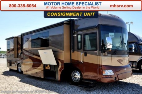 /SOLD 9/28/15 TX
**Consigntment** Used Itasca RV for Sale- 2006 Itasca Ellipse 40FD with 4 slides and 22,666 miles. This RV is approximately 39 feet 8 inches in length with a Caterpillar 350HP engine, Freightliner chassis, power mirrors with heat, 7.5KW Onan generator with slide, power patio and door awnings, slide-out room toppers, gas/electric water heater, aluminum wheels, tank heater, solar panel, fiberglass roof with ladder, 10K lb. hitch, automatic leveling system, 3 camera monitoring system, inverter, 7 foot soft touch ceilings, leather with power jack knife sleeper, euro-recliner with foot rest, dual pane windows, power roof vent, convection microwave, central vacuum, solid surface counter, 4 door refrigerator, glass door shower, pillow top mattress, ducted A/C and 2 flat panel TVs. For additional information and photos please visit Motor Home Specialist at www.MHSRV .com or call 800-335-6054.