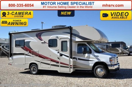 /AZ 6-8-16 &lt;a href=&quot;http://www.mhsrv.com/thor-motor-coach/&quot;&gt;&lt;img src=&quot;http://www.mhsrv.com/images/sold-thor.jpg&quot; width=&quot;383&quot; height=&quot;141&quot; border=&quot;0&quot;/&gt;&lt;/a&gt;
*#1 Volume Selling Motor Home Dealer in the World. MSRP $90,463. New 2016 Thor Motor Coach Chateau Class C RV Model 24C with Ford E-450 chassis, Ford Triton V-10 engine &amp; 8,000 lb. trailer hitch. This unit measures approximately 24 feet 11 inches in length with a slide. Optional equipment includes the all new HD-Max exterior color, convection microwave, child safety tether, exterior shower, heated holding tanks, second auxiliary battery, wheel liners, keyless cab entry, valve stem extenders, spare tire, back up monitor, heated &amp; remote exterior mirrors with side cameras, leatherette driver &amp; passenger chairs, cockpit carpet mat and wood dash applique. The Chateau Class C RV has an incredible list of standard features for 2016 as well including Mega exterior storage, power windows and locks, power patio awning with integrated LED lighting, roof ladder, in-dash media center w/DVD/CD/AM/FM &amp; Bluetooth, deluxe exterior mirrors, bunk ladder, refrigerator, microwave, flip-up counter-top extension, large TV on swivel in cab-over, power vent in bath, skylight above shower, 4000 Onan generator, auto transfer switch, roof A/C, cab A/C, battery disconnect switch, auxiliary battery, gas/electric water heater and much more. For additional information, brochures, and videos please visit Motor Home Specialist at  MHSRV .com or Call 800-335-6054. At Motor Home Specialist we DO NOT charge any prep or orientation fees like you will find at other dealerships. All sale prices include a 200 point inspection, interior and exterior wash &amp; detail of vehicle, a thorough coach orientation with an MHS technician, an RV Starter&#39;s kit, a night stay in our delivery park featuring landscaped and covered pads with full hook-ups and much more. Free airport shuttle available with purchase for out-of-town buyers. Read From THOUSANDS of Testimonials at MHSRV .com and See What They Had to Say About Their Experience at Motor Home Specialist. WHY PAY MORE?...... WHY SETTLE FOR LESS? 