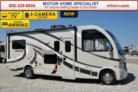 /WA 12/11/15 &lt;a href=&quot;http://www.mhsrv.com/thor-motor-coach/&quot;&gt;&lt;img src=&quot;http://www.mhsrv.com/images/sold-thor.jpg&quot; width=&quot;383&quot; height=&quot;141&quot; border=&quot;0&quot;/&gt;&lt;/a&gt;
Receive a $1,000 VISA Gift Card with purchase from Motor Home Specialist. Offer Ends Dec. 31st, 2015. (Must Take Delivery Before Dec 31st. Deadline.) *Family Owned &amp; Operated and the #1 Volume Selling Motor Home Dealer in the World as well as the #1 Thor Motor Coach Dealer in the World.  &lt;iframe width=&quot;400&quot; height=&quot;300&quot; src=&quot;https://www.youtube.com/embed/M6f0nvJ2zi0&quot; frameborder=&quot;0&quot; allowfullscreen&gt;&lt;/iframe&gt; Thor Motor Coach has done it again with the world&#39;s first RUV! (Recreational Utility Vehicle) Check out the all new 2016 Thor Motor Coach Vegas RUV Model 24.1 with Slide-Out Room and two beds that convert to a large bed! MSRP $99,581. The Vegas combines Style, Function, Affordability &amp; Innovation like no other RV available in the industry today! It is powered by a Ford Triton V-10 engine and is approximately 25 ft. 11 inches. Taking superior drivability even one step further, the Vegas will also feature something normally only found in a high-end luxury diesel pusher motor coach... an Independent Front Suspension system! With a style all its own the Vegas will provide superior handling and fuel economy and appeal to couples &amp; family RVers as well. You will also find another full size power drop down bunk above the cockpit, sofa/sleeper, spacious living room and even pass-through exterior storage. Optional equipment includes the HD-Max colored sidewalls and graphics, 3 burner range with oven, bedroom TV, exterior TV, (2) attic fans, an upgraded 15.0 BTU A/C, heated holding tanks and a second auxiliary battery. You will also be pleased to find a host of feature appointments that include tinted and frameless windows, a power patio awning with LED lights, convection microwave (N/A with oven option), 3 burner cooktop, living room TV, LED ceiling lights, Onan 4000 generator, gas/electric water heater, power and heated mirrors with integrated side-view cameras, back-up camera, 8,000lb. trailer hitch, cabinet doors with designer door fronts and a spacious cockpit design with unparalleled visibility as well as a fold out map/laptop table and an additional cab table that can easily be stored when traveling.  For additional coach information, brochures, window sticker, videos, photos, Vegas reviews, testimonials as well as additional information about Motor Home Specialist and our manufacturers&#39; please visit us at MHSRV .com or call 800-335-6054. At Motor Home Specialist we DO NOT charge any prep or orientation fees like you will find at other dealerships. All sale prices include a 200 point inspection, interior and exterior wash &amp; detail of vehicle, a thorough coach orientation with an MHS technician, an RV Starter&#39;s kit, a night stay in our delivery park featuring landscaped and covered pads with full hook-ups and much more. Free airport shuttle available with purchase for out-of-town buyers. WHY PAY MORE?... WHY SETTLE FOR LESS? 