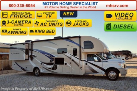 /SC 6/28/16 &lt;a href=&quot;http://www.mhsrv.com/thor-motor-coach/&quot;&gt;&lt;img src=&quot;http://www.mhsrv.com/images/sold-thor.jpg&quot; width=&quot;383&quot; height=&quot;141&quot; border=&quot;0&quot; /&gt;&lt;/a&gt;   *Family Owned &amp; Operated and the #1 Volume Selling Motor Home Dealer in the World as well as the #1 Thor Motor Coach Dealer in the World. MSRP $166,561. New 2016 Thor Motor Coach 35SK Super C model motor home with 2 slides. This unit is approximately 36 feet 2 inches in length and is powered by a powerful 300 HP Powerstroke 6.7L diesel engine with 660 lb. ft. of torque. It rides on a Ford F-550 XLT chassis with a 6-speed automatic transmission and boast a 10,000 lb. hitch, rear pass-thru MEGA-Storage, extreme duty 4 wheel ABS disc brakes and an electronic brake controller integrated into the dash. Options include the beautiful HD-Max exterior, power attic fan and dual child safety tethers. The 2016 Chateau Super C also features an exterior entertainment center, generator, dual roof air conditioners, power patio awning, one-touch automatic leveling system, residential refrigerator, 30 inch over-the-range microwave, solid surface counter-top, touch screen AM/FM/CD/MP3 player, back-up monitor with side view cameras, remote heated exterior mirrors, power windows and locks, fiberglass running boards, soft touch ceilings, heavy duty ball bearing drawer guides, bedroom LCD TV, large LCD TV in the living area, inverter and heated holding tanks. For additional coach information, brochures, window sticker, videos, photos, Chateau reviews, testimonials as well as additional information about Motor Home Specialist and our manufacturers&#39; please visit us at MHSRV .com or call 800-335-6054. At Motor Home Specialist we DO NOT charge any prep or orientation fees like you will find at other dealerships. All sale prices include a 200 point inspection, interior and exterior wash &amp; detail of vehicle, a thorough coach orientation with an MHS technician, an RV Starter&#39;s kit, a night stay in our delivery park featuring landscaped and covered pads with full hook-ups and much more. Free airport shuttle available with purchase for out-of-town buyers. WHY PAY MORE?... WHY SETTLE FOR LESS?  &lt;object width=&quot;400&quot; height=&quot;300&quot;&gt;&lt;param name=&quot;movie&quot; value=&quot;//www.youtube.com/v/VZXdH99Xe00?hl=en_US&amp;amp;version=3&quot;&gt;&lt;/param&gt;&lt;param name=&quot;allowFullScreen&quot; value=&quot;true&quot;&gt;&lt;/param&gt;&lt;param name=&quot;allowscriptaccess&quot; value=&quot;always&quot;&gt;&lt;/param&gt;&lt;embed src=&quot;//www.youtube.com/v/VZXdH99Xe00?hl=en_US&amp;amp;version=3&quot; type=&quot;application/x-shockwave-flash&quot; width=&quot;400&quot; height=&quot;300&quot; allowscriptaccess=&quot;always&quot; allowfullscreen=&quot;true&quot;&gt;&lt;/embed&gt;&lt;/object&gt; 