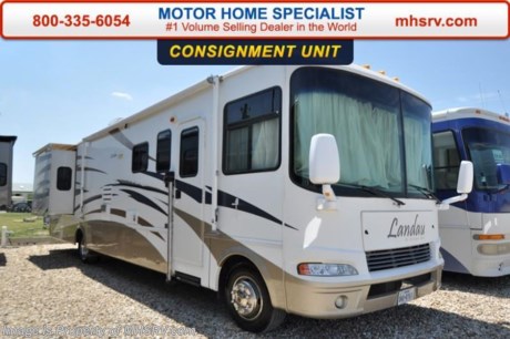 /SOLD 9/28/15 AR
**Consignment** Used Georgie Boy RV for Sale-  2007 Georgie Boy Landau 3645DS with 2 slides and 10,080 miles. This RV is approximately 34 feet 10 inches in length with a Vortec 8100 engine, Workhorse chassis, power mirrors with heat, 5.5KW Onan generator with 460 hours, patio awning, slide-out room toppers, gas/electric water heater, exterior shower, roof ladder, automatic leveling system, back up camera, booth converts to sleeper, day/night shades, 3 burner range with oven, all in 1 bath, pillow top mattress, 2 ducted A/Cs, 2 TVs and much more. For additional information and photos please visit Motor Home Specialist at www.MHSRV .com or call 800-335-6054.