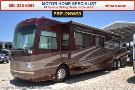 /SOLD 9/28/15 MI
Used Monaco RV for Sale- 2007 Monaco Dynasty with 3 slides and only 17,119 miles. This bath &amp; 1/2 RV is approximately 43 feet in length with a Cummins 400HP engine, Roadmaster raised rail chassis with tag axle, power mirrors with heat, 10KW Onan generator with AGS and a power slide, power patio awning, window awnings, slide-out room toppers, Aqua Hot, 50 amp power cord reel, pass-thru storage with side swing baggage doors, full length slide-out cargo tray, aluminum wheels, keyless entry, water manifold, 2 water filtration systems, Sani-Con drainage system, power water hose reel, exterior shower, solar panel, fiberglass roof with ladder, 10K lb. hitch, automatic leveling system, 4 camera monitoring system, 2X Magnum inverter, multi-plex lighting, all hardwood cabinets, dual pane windows, convection microwave, solid surface counters, 3 door residential refrigerator, stack washer/dryer, king size bed, 3 ducted roof A/Cs with heat pumps and 2 LCD TVs and much more.  For additional information and photos please visit Motor Home Specialist at www.MHSRV .com or call 800-335-6054.
