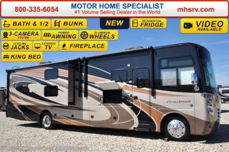 /KS 4/26/16 &lt;a href=&quot;http://www.mhsrv.com/thor-motor-coach/&quot;&gt;&lt;img src=&quot;http://www.mhsrv.com/images/sold-thor.jpg&quot; width=&quot;383&quot; height=&quot;141&quot; border=&quot;0&quot;/&gt;&lt;/a&gt;
*#1 Volume Selling Motor Home Dealer &amp; Thor Motor Coach Dealer in the World.  &lt;object width=&quot;400&quot; height=&quot;300&quot;&gt;&lt;param name=&quot;movie&quot; value=&quot;//www.youtube.com/v/bN591K_alkM?hl=en_US&amp;amp;version=3&quot;&gt;&lt;/param&gt;&lt;param name=&quot;allowFullScreen&quot; value=&quot;true&quot;&gt;&lt;/param&gt;&lt;param name=&quot;allowscriptaccess&quot; value=&quot;always&quot;&gt;&lt;/param&gt;&lt;embed src=&quot;//www.youtube.com/v/bN591K_alkM?hl=en_US&amp;amp;version=3&quot; type=&quot;application/x-shockwave-flash&quot; width=&quot;400&quot; height=&quot;300&quot; allowscriptaccess=&quot;always&quot; allowfullscreen=&quot;true&quot;&gt;&lt;/embed&gt;&lt;/object&gt;  MSRP $182,806. This luxury bunk model RV measures approximately 38 feet 1 inch in length and features (3) slide-out rooms, Dream Dinette, fireplace, a 40&quot; LCD TV with sound bar, frameless windows, Flex-steel driver and passenger&#39;s chairs, detachable shore cord, 100 gallon fresh water tank, exterior speakers, LED lighting, beautiful decor, residential refrigerator, 1800 Watt inverter and bedroom TV. Optional equipment includes the beautiful full body paint exterior, frameless dual pane windows and a 3-burner range with oven. The all new 2016 Thor Motor Coach Challenger also features one of the most impressive lists of standard equipment in the RV industry including a Ford Triton V-10 engine, 22-Series ford chassis with aluminum wheels, fully automatic hydraulic leveling system, electric overhead Hide-Away Bunk, electric patio awning with LED lighting, side hinged baggage doors, exterior entertainment package, iPod docking station, DVD, LCD TVs, day/night shades, solid surface kitchen counter, dual roof A/C units, 5500 Onan generator, gas/electric water heater, heated and enclosed holding tanks and the RAPID CAMP remote system. Rapid Camp allows you to operate your slide-out room, generator, leveling jacks when applicable, power awning, selective lighting and more all from a touchscreen remote control. A few new features for 2016 include your choice of two beautiful high gloss glazed wood packages, 22 cf. residential refrigerator, roller shades in the cab area, 32 inch TVs in the bedroom, new solid surface kitchen counter and much more. For additional information, brochures, and videos please visit Motor Home Specialist at MHSRV .com or Call 800-335-6054. At Motor Home Specialist we DO NOT charge any prep or orientation fees like you will find at other dealerships. All sale prices include a 200 point inspection, interior and exterior wash &amp; detail of vehicle, a thorough coach orientation with an MHSRV technician, an RV Starter&#39;s kit, a night stay in our delivery park featuring landscaped and covered pads with full hook-ups and much more. Free airport shuttle available with purchase for out-of-town buyers. Read From THOUSANDS of Testimonials at MHSRV .com and See What They Had to Say About Their Experience at Motor Home Specialist. WHY PAY MORE?...... WHY SETTLE FOR LESS?  &lt;object width=&quot;400&quot; height=&quot;300&quot;&gt;&lt;param name=&quot;movie&quot; value=&quot;//www.youtube.com/v/VZXdH99Xe00?hl=en_US&amp;amp;version=3&quot;&gt;&lt;/param&gt;&lt;param name=&quot;allowFullScreen&quot; value=&quot;true&quot;&gt;&lt;/param&gt;&lt;param name=&quot;allowscriptaccess&quot; value=&quot;always&quot;&gt;&lt;/param&gt;&lt;embed src=&quot;//www.youtube.com/v/VZXdH99Xe00?hl=en_US&amp;amp;version=3&quot; type=&quot;application/x-shockwave-flash&quot; width=&quot;400&quot; height=&quot;300&quot; allowscriptaccess=&quot;always&quot; allowfullscreen=&quot;true&quot;&gt;&lt;/embed&gt;&lt;/object&gt;