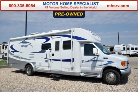 /TX 9-1-15 &lt;a href=&quot;http://www.mhsrv.com/coachmen-rv/&quot;&gt;&lt;img src=&quot;http://www.mhsrv.com/images/sold-coachmen.jpg&quot; width=&quot;383&quot; height=&quot;141&quot; border=&quot;0&quot;/&gt;&lt;/a&gt;
Used Coachmen RV for Sale- 2005 Coachmen Concord 275DS with 2 slides and 35,406 miles. This RV is approximately 29 feet in length with a Ford 6.8L engine, Ford 450 chassis,  power mirrors with heat, power windows and locks, 4KW Onan generator with 156 hours, patio awning, gas/electric water heater, tank heater, 6K lb. hitch, automatic leveling system, back up camera, day/night shades, 3 burner range, all in 1 bath, ducted A/C, TV with surround sound and much more. For additional information and photos please visit Motor Home Specialist at www.MHSRV .com or call 800-335-6054.