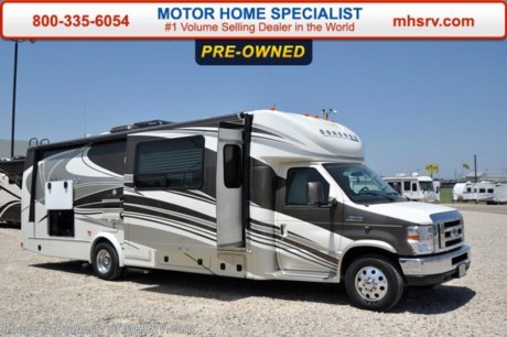 /OH 10-15-15 &lt;a href=&quot;http://www.mhsrv.com/coachmen-rv/&quot;&gt;&lt;img src=&quot;http://www.mhsrv.com/images/sold-coachmen.jpg&quot; width=&quot;383&quot; height=&quot;141&quot; border=&quot;0&quot;/&gt;&lt;/a&gt;
Used 2014 Coachmen Concord 300TS w/3 Slide-out rooms measuring approximately 30ft. 10in with aluminum wheels, automatic leveling jacks, full body paint, exterior entertainment system, LCD TV w/DVD player in bedroom, second auxiliary battery, side view cameras, removable carpet, satellite radio, swivel driver &amp; passenger seats, heated tanks, tank gate valves, Travel Easy Roadside Assistance, 15,000 BTU A/C w/heat pump, windshield privacy cover and the Concord Value Pak which includes a 4KW Onan generator, stainless steel wheel liners, LED interior and exterior lighting, large LCD TV with speakers, power awning, roller bearing drawer glides and heated exterior mirrors with remote. A few standard features include the Ford E-450 super duty chassis, Ride-Rite air assist suspension system, exterior speakers &amp; the Azdel superlight composite sidewalls. 