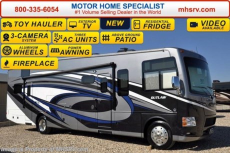 /TX 02/15/16 &lt;a href=&quot;http://www.mhsrv.com/thor-motor-coach/&quot;&gt;&lt;img src=&quot;http://www.mhsrv.com/images/sold-thor.jpg&quot; width=&quot;383&quot; height=&quot;141&quot; border=&quot;0&quot;/&gt;&lt;/a&gt;
&lt;iframe width=&quot;400&quot; height=&quot;300&quot; src=&quot;https://www.youtube.com/embed/scMBAkyf1JU&quot; frameborder=&quot;0&quot; allowfullscreen&gt;&lt;/iframe&gt; EXTRA! EXTRA!  The Largest 911 Emergency Inventory Reduction Sale in MHSRV History is Going on NOW!  Over 1000 RVs to Choose From at 1 Location! Take an EXTRA! EXTRA! 2% off our already drastically reduced sale price now through Feb. 29th, 2016.  Sale Price available at MHSRV.com or call 800-335-6054. You&#39;ll be glad you did! *** *Family Owned &amp; Operated and the #1 Volume Selling Motor Home Dealer in the World as well as the #1 Thor Motor Coach Dealer in the World. &lt;object width=&quot;400&quot; height=&quot;300&quot;&gt;&lt;param name=&quot;movie&quot; value=&quot;http://www.youtube.com/v/fBpsq4hH-Ws?version=3&amp;amp;hl=en_US&quot;&gt;&lt;/param&gt;&lt;param name=&quot;allowFullScreen&quot; value=&quot;true&quot;&gt;&lt;/param&gt;&lt;param name=&quot;allowscriptaccess&quot; value=&quot;always&quot;&gt;&lt;/param&gt;&lt;embed src=&quot;http://www.youtube.com/v/fBpsq4hH-Ws?version=3&amp;amp;hl=en_US&quot; type=&quot;application/x-shockwave-flash&quot; width=&quot;400&quot; height=&quot;300&quot; allowscriptaccess=&quot;always&quot; allowfullscreen=&quot;true&quot;&gt;&lt;/embed&gt;&lt;/object&gt;
MSRP $183,512. New 2016 Thor Motor Coach Outlaw Toy Hauler. Model 37LS with slide-out room, Ford 26-Series chassis with Triton V-10 engine, frameless windows, high polished aluminum wheels, residential refrigerator, electric rear patio awning, roller shades on the driver &amp; passenger windows, as well as drop down ramp door with spring assist &amp; railing for patio use. This unit measures approximately 38 feet 6 inches in length. Options include the beautiful full body exterior, 2 opposing leatherette sofas with sleepers in the garage, electric fireplace with remote, bug screen curtain in the garage and frameless dual pane windows. The Outlaw toy hauler RV has an incredible list of standard features for 2016 including beautiful wood &amp; interior decor packages, (3) LCD TVs including an exterior entertainment center, large living room LCD TV on slide-out and LCD TV in garage. You will also find a premium sound system, (3) A/C units, Bluetooth enable coach radio system with exterior speakers, power patio awing with integrated LED lighting, dual side entrance doors, 1-piece windshield, a 5500 Onan generator, 3 camera monitoring system, automatic leveling system, Soft Touch leather furniture, leatherette sofa with sleeper, day/night shades and much more. For additional coach information, brochures, window sticker, videos, photos, Outlaw reviews, testimonials as well as additional information about Motor Home Specialist and our manufacturers&#39; please visit us at MHSRV .com or call 800-335-6054. At Motor Home Specialist we DO NOT charge any prep or orientation fees like you will find at other dealerships. All sale prices include a 200 point inspection, interior and exterior wash &amp; detail of vehicle, a thorough coach orientation with an MHS technician, an RV Starter&#39;s kit, a night stay in our delivery park featuring landscaped and covered pads with full hookups and much more. Free airport shuttle available with purchase for out-of-town buyers. WHY PAY MORE?... WHY SETTLE FOR LESS?  &lt;object width=&quot;400&quot; height=&quot;300&quot;&gt;&lt;param name=&quot;movie&quot; value=&quot;//www.youtube.com/v/VZXdH99Xe00?hl=en_US&amp;amp;version=3&quot;&gt;&lt;/param&gt;&lt;param name=&quot;allowFullScreen&quot; value=&quot;true&quot;&gt;&lt;/param&gt;&lt;param name=&quot;allowscriptaccess&quot; value=&quot;always&quot;&gt;&lt;/param&gt;&lt;embed src=&quot;//www.youtube.com/v/VZXdH99Xe00?hl=en_US&amp;amp;version=3&quot; type=&quot;application/x-shockwave-flash&quot; width=&quot;400&quot; height=&quot;300&quot; allowscriptaccess=&quot;always&quot; allowfullscreen=&quot;true&quot;&gt;&lt;/embed&gt;&lt;/object&gt;
