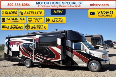 /IN 3-1-16 &lt;a href=&quot;http://www.mhsrv.com/coachmen-rv/&quot;&gt;&lt;img src=&quot;http://www.mhsrv.com/images/sold-coachmen.jpg&quot; width=&quot;383&quot; height=&quot;141&quot; border=&quot;0&quot;/&gt;&lt;/a&gt;
Family Owned &amp; Operated and the #1 Volume Selling Motor Home Dealer in the World as well as the #1 Coachmen Dealer in the World. &lt;object width=&quot;400&quot; height=&quot;300&quot;&gt;&lt;param name=&quot;movie&quot; value=&quot;//www.youtube.com/v/tu63TyI-F-A?hl=en_US&amp;amp;version=3&quot;&gt;&lt;/param&gt;&lt;param name=&quot;allowFullScreen&quot; value=&quot;true&quot;&gt;&lt;/param&gt;&lt;param name=&quot;allowscriptaccess&quot; value=&quot;always&quot;&gt;&lt;/param&gt;&lt;embed src=&quot;//www.youtube.com/v/tu63TyI-F-A?hl=en_US&amp;amp;version=3&quot; type=&quot;application/x-shockwave-flash&quot; width=&quot;400&quot; height=&quot;300&quot; allowscriptaccess=&quot;always&quot; allowfullscreen=&quot;true&quot;&gt;&lt;/embed&gt;&lt;/object&gt; MSRP $132,284. New 2016 Coachmen Concord 300TS Banner Edition W/3 Slide-out rooms. This luxury Class B+ RV measures approximately 31 ft. Optional equipment includes removable carpet set, bedroom power vent, hydraulic leveling jacks, aluminum wheels, driver&#39;s and passenger&#39;s swivel front seats, exterior privacy windshield shade, cockpit table, bedroom TV &amp; DVD, King Tailgater Automatic Satellite System w/Dish Receiver, outside entertainment center, second battery, 3-camera monitoring system, 15,000 BTU roof A/C and heat pump upgrade, heated tanks and upper gate valves and the Banner Package which includes fiberglass running boards and fender skirts, LED interior lighting, LED exterior lighting, 4.0 Onan generator, 32 inch TV and DVD player, Bluetooth radio, power awning, power tower, heated and remote exterior mirrors, power step, slide-out awning and 5,000 lb. hitch. A few standard features include the Ford E-450 super duty chassis, Ride-Rite air assist suspension system, exterior speakers &amp; the Azdel super light composite sidewalls. For additional coach information, brochures, window sticker, videos, photos, Concord reviews &amp; testimonials as well as additional information about Motor Home Specialist and our manufacturers&#39; please visit us at MHSRV .com or call 800-335-6054. At Motor Home Specialist we DO NOT charge any prep or orientation fees like you will find at other dealerships. All sale prices include a 200 point inspection, interior &amp; exterior wash &amp; detail of vehicle, a thorough coach orientation with an MHS technician, an RV Starter&#39;s kit, a nights stay in our delivery park featuring landscaped and covered pads with full hook-ups and much more. Free airport shuttle available with purchase for out-of-town buyers. WHY PAY MORE?... WHY SETTLE FOR LESS?