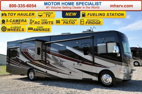 /TX 11-24-15 &lt;a href=&quot;http://www.mhsrv.com/thor-motor-coach/&quot;&gt;&lt;img src=&quot;http://www.mhsrv.com/images/sold-thor.jpg&quot; width=&quot;383&quot; height=&quot;141&quot; border=&quot;0&quot;/&gt;&lt;/a&gt;
*Family Owned &amp; Operated and the #1 Volume Selling Motor Home Dealer in the World as well as the #1 Thor Motor Coach Dealer in the World. &lt;object width=&quot;400&quot; height=&quot;300&quot;&gt;&lt;param name=&quot;movie&quot; value=&quot;http://www.youtube.com/v/fBpsq4hH-Ws?version=3&amp;amp;hl=en_US&quot;&gt;&lt;/param&gt;&lt;param name=&quot;allowFullScreen&quot; value=&quot;true&quot;&gt;&lt;/param&gt;&lt;param name=&quot;allowscriptaccess&quot; value=&quot;always&quot;&gt;&lt;/param&gt;&lt;embed src=&quot;http://www.youtube.com/v/fBpsq4hH-Ws?version=3&amp;amp;hl=en_US&quot; type=&quot;application/x-shockwave-flash&quot; width=&quot;400&quot; height=&quot;300&quot; allowscriptaccess=&quot;always&quot; allowfullscreen=&quot;true&quot;&gt;&lt;/embed&gt;&lt;/object&gt;
MSRP $188,979. New 2016 Thor Motor Coach Outlaw Toy Hauler. Model 37RB with 2 slide-out rooms, Ford 26-Series chassis with Triton V-10 engine, frameless windows, high polished aluminum wheels, residential refrigerator, electric rear patio awning, roller shades on the driver &amp; passenger windows, as well as drop down ramp door with spring assist &amp; railing for patio use. This unit measures approximately 38 feet 6 inches in length. Options include the beautiful full body exterior, 2 opposing leatherette sofas with sleepers in the garage, bug screen curtain in garage and frameless dual pane windows. The Outlaw toy hauler RV has an incredible list of standard features for 2016 including beautiful wood &amp; interior decor packages, LCD TVs including an exterior entertainment center, large living room LCD TV and LCD TV in the lower bedroom. You will also find (3) A/C units, Bluetooth enable coach radio system with exterior speakers, power patio awing with integrated LED lighting, dual side entrance doors, fueling station, 1-piece windshield, a 5500 Onan generator, 3 camera monitoring system, automatic leveling system, Soft Touch leather furniture, leatherette booth day/night shades and much more. For additional coach information, brochures, window sticker, videos, photos, Outlaw reviews, testimonials as well as additional information about Motor Home Specialist and our manufacturers&#39; please visit us at MHSRV .com or call 800-335-6054. At Motor Home Specialist we DO NOT charge any prep or orientation fees like you will find at other dealerships. All sale prices include a 200 point inspection, interior and exterior wash &amp; detail of vehicle, a thorough coach orientation with an MHS technician, an RV Starter&#39;s kit, a night stay in our delivery park featuring landscaped and covered pads with full hookups and much more. Free airport shuttle available with purchase for out-of-town buyers. WHY PAY MORE?... WHY SETTLE FOR LESS?  