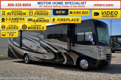 /TX 11-5-15 &lt;a href=&quot;http://www.mhsrv.com/thor-motor-coach/&quot;&gt;&lt;img src=&quot;http://www.mhsrv.com/images/sold-thor.jpg&quot; width=&quot;383&quot; height=&quot;141&quot; border=&quot;0&quot;/&gt;&lt;/a&gt;
*#1 Volume Selling Motor Home Dealer &amp; Thor Motor Coach Dealer in the World.  &lt;object width=&quot;400&quot; height=&quot;300&quot;&gt;&lt;param name=&quot;movie&quot; value=&quot;//www.youtube.com/v/bN591K_alkM?hl=en_US&amp;amp;version=3&quot;&gt;&lt;/param&gt;&lt;param name=&quot;allowFullScreen&quot; value=&quot;true&quot;&gt;&lt;/param&gt;&lt;param name=&quot;allowscriptaccess&quot; value=&quot;always&quot;&gt;&lt;/param&gt;&lt;embed src=&quot;//www.youtube.com/v/bN591K_alkM?hl=en_US&amp;amp;version=3&quot; type=&quot;application/x-shockwave-flash&quot; width=&quot;400&quot; height=&quot;300&quot; allowscriptaccess=&quot;always&quot; allowfullscreen=&quot;true&quot;&gt;&lt;/embed&gt;&lt;/object&gt;  MSRP $185,169. This luxury RV features (3) slide-out rooms, sofa with sleeper, fireplace, exterior kitchen, a 50&quot; retractable LED TV, frameless windows, Flex-steel driver and passenger&#39;s chairs, detachable shore cord, 100 gallon fresh water tank, exterior speakers, LED lighting, beautiful decor, residential refrigerator, 1800 Watt inverter and bedroom TV. Optional equipment includes the beautiful full body paint exterior, leatherette theater seats IPO sofa, frameless dual pane windows and a 3-burner range with oven. The all new 2016 Thor Motor Coach Challenger also features one of the most impressive lists of standard equipment in the RV industry including a Ford Triton V-10 engine, 5-speed automatic transmission, 22-Series ford chassis with aluminum wheels, fully automatic hydraulic leveling system, electric overhead Hide-Away Bunk, electric patio awning with LED lighting, side hinged baggage doors, exterior entertainment package, iPod docking station, DVD, LCD TVs, day/night shades, solid surface kitchen counter, dual roof A/C units, 5500 Onan generator, gas/electric water heater, heated and enclosed holding tanks and the RAPID CAMP remote system. Rapid Camp allows you to operate your slide-out room, generator, leveling jacks when applicable, power awning, selective lighting and more all from a touchscreen remote control. A few new features for 2016 include your choice of two beautiful high gloss glazed wood packages, roller shades in the cab area, 32 inch TVs in the bedroom, new solid surface kitchen counter and much more. For additional information, brochures, and videos please visit Motor Home Specialist at MHSRV .com or Call 800-335-6054. At Motor Home Specialist we DO NOT charge any prep or orientation fees like you will find at other dealerships. All sale prices include a 200 point inspection, interior and exterior wash &amp; detail of vehicle, a thorough coach orientation with an MHSRV technician, an RV Starter&#39;s kit, a night stay in our delivery park featuring landscaped and covered pads with full hook-ups and much more. Free airport shuttle available with purchase for out-of-town buyers. Read From THOUSANDS of Testimonials at MHSRV .com and See What They Had to Say About Their Experience at Motor Home Specialist. WHY PAY MORE?...... WHY SETTLE FOR LESS?  &lt;object width=&quot;400&quot; height=&quot;300&quot;&gt;&lt;param name=&quot;movie&quot; value=&quot;//www.youtube.com/v/VZXdH99Xe00?hl=en_US&amp;amp;version=3&quot;&gt;&lt;/param&gt;&lt;param name=&quot;allowFullScreen&quot; value=&quot;true&quot;&gt;&lt;/param&gt;&lt;param name=&quot;allowscriptaccess&quot; value=&quot;always&quot;&gt;&lt;/param&gt;&lt;embed src=&quot;//www.youtube.com/v/VZXdH99Xe00?hl=en_US&amp;amp;version=3&quot; type=&quot;application/x-shockwave-flash&quot; width=&quot;400&quot; height=&quot;300&quot; allowscriptaccess=&quot;always&quot; allowfullscreen=&quot;true&quot;&gt;&lt;/embed&gt;&lt;/object&gt;