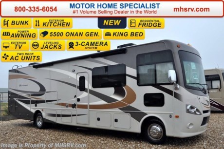 /TX 6/28/16 &lt;a href=&quot;http://www.mhsrv.com/thor-motor-coach/&quot;&gt;&lt;img src=&quot;http://www.mhsrv.com/images/sold-thor.jpg&quot; width=&quot;383&quot; height=&quot;141&quot; border=&quot;0&quot; /&gt;&lt;/a&gt;  Family Owned &amp; Operated and the #1 Volume Selling Motor Home Dealer in the World as well as the #1 Thor Motor Coach Dealer in the World.  &lt;object width=&quot;400&quot; height=&quot;300&quot;&gt;&lt;param name=&quot;movie&quot; value=&quot;//www.youtube.com/v/VZXdH99Xe00?hl=en_US&amp;amp;version=3&quot;&gt;&lt;/param&gt;&lt;param name=&quot;allowFullScreen&quot; value=&quot;true&quot;&gt;&lt;/param&gt;&lt;param name=&quot;allowscriptaccess&quot; value=&quot;always&quot;&gt;&lt;/param&gt;&lt;embed src=&quot;//www.youtube.com/v/VZXdH99Xe00?hl=en_US&amp;amp;version=3&quot; type=&quot;application/x-shockwave-flash&quot; width=&quot;400&quot; height=&quot;300&quot; allowscriptaccess=&quot;always&quot; allowfullscreen=&quot;true&quot;&gt;&lt;/embed&gt;&lt;/object&gt; 
MSRP $140,582. New 2016 Thor Motor Coach Hurricane: 34J Model. The 2016 Hurricanes include a new basement structure with heated and enclosed underbelly &amp; larger exterior storage boxes, black tank flush, upgraded mattress in overhead bunk, new LED ceiling lighting, updated dinette styling and residential linoleum. This Class A RV measures approximately 35 feet 5 inches in length &amp; features a full wall slide, king size bed, power drivers seat, power drop-down Hide-Away overhead bunk and bunk beds which convert to sofa, large wardrobe closet or even space for storage or a kennel. Optional equipment includes the beautiful partial paint HD-Max high gloss exterior, bedroom TV, 12V attic Fan, power driver&#39;s seat and an exterior entertainment center with 32&quot; TV. The all new Thor Motor Coach Hurricane RV also features a Ford chassis with Triton V-10 Ford engine, automatic hydraulic leveling jacks, large LED TV, tinted one piece windshield, frameless windows, power patio awning with LED lighting, night shades, kitchen backsplash, refrigerator, microwave and much more. For additional coach information, brochures, window sticker, videos, photos, Hurricane reviews, testimonials as well as additional information about Motor Home Specialist and our manufacturers&#39; please visit us at MHSRV .com or call 800-335-6054. At Motor Home Specialist we DO NOT charge any prep or orientation fees like you will find at other dealerships. All sale prices include a 200 point inspection, interior and exterior wash &amp; detail of vehicle, a thorough coach orientation with an MHS technician, an RV Starter&#39;s kit, a night stay in our delivery park featuring landscaped and covered pads with full hook-ups and much more. Free airport shuttle available with purchase for out-of-town buyers. WHY PAY MORE?... WHY SETTLE FOR LESS? 