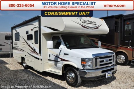 /CO 9-1-15 &lt;a href=&quot;http://www.mhsrv.com/coachmen-rv/&quot;&gt;&lt;img src=&quot;http://www.mhsrv.com/images/sold-coachmen.jpg&quot; width=&quot;383&quot; height=&quot;141&quot; border=&quot;0&quot;/&gt;&lt;/a&gt;
**Consignment** Used 2015 Coachmen Freelander Model 21QB is approximately 23 feet 6 inches in length and features a large U-shaped booth, high gloss colored fiberglass sidewalls, fiberglass running boards, tinted windows, 3 burner range with oven, stainless steel wheel inserts, AM/FM stereo, power patio awning, rear ladder, Travel Easy Roadside Assistance, 50 gallon fresh water tank, 5,000 lb. hitch, glass shower door, Onan generator, 80 inch long bed, roller bearing drawer glides, platinum wood color, swivel passenger seat, spare tire, exterior entertainment center, 24&quot; LCD TV w/DVD, electric awning, back-up camera, child safety net and ladder, heated holding tanks, Ford E-350 chassis, Ford V-10 engine, automatic transmission and more.  For additional information and photos please visit Motor Home Specialist at www.MHSRV .com or call 800-335-6054.