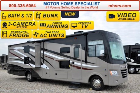 /TX 3/21/16 &lt;a href=&quot;http://www.mhsrv.com/coachmen-rv/&quot;&gt;&lt;img src=&quot;http://www.mhsrv.com/images/sold-coachmen.jpg&quot; width=&quot;383&quot; height=&quot;141&quot; border=&quot;0&quot;/&gt;&lt;/a&gt;
Family Owned &amp; Operated and the #1 Volume Selling Motor Home Dealer in the World as well as the #1 Coachmen Dealer in the World. &lt;iframe width=&quot;400&quot; height=&quot;300&quot; src=&quot;https://www.youtube.com/embed/sYHR4QtB5TY&quot; frameborder=&quot;0&quot; allowfullscreen&gt;&lt;/iframe&gt; 
MSRP $138,532 - New 2016 Coachmen Mirada Model 35BH bath &amp; 1/2 bunk model. It measures approximately 36 feet 10 inches in length. Options include the Honey Glazed Maple wood package, valve stem extensions, (2) bunk TVs, bedroom TV/DVD player, power drop down bunk, mattress upgrade, stainless steel appliance package, frameless windows, side cameras, power heated mirrors, gas/electric water heater, exterior entertainment center and the Travel Easy Roadside Assistance. Standards include a 5.5 Onan generator, ball bearing drawer guides, reclining/swivel pilot seats, power windshield shade, pass-thru storage, power patio awning, automatic leveling jacks, back up camera, tile back-splash, large bedroom TV and much more. For additional coach information, brochure, window sticker, videos, photos, Mirada customer reviews &amp; testimonials please visit Motor Home Specialist at MHSRV .com or call 800-335-6054. At Motor Home Specialist we DO NOT charge any prep or orientation fees like you will find at other dealerships. All sale prices include a 200 point inspection, interior and exterior wash &amp; detail of vehicle, a thorough coach orientation with an MHS technician, an RV Starter&#39;s kit, a night stay in our delivery park featuring landscaped and covered pads with full hook-ups and much more. Free airport shuttle available with purchase for out-of-town buyers. WHY PAY MORE?... WHY SETTLE FOR LESS? 