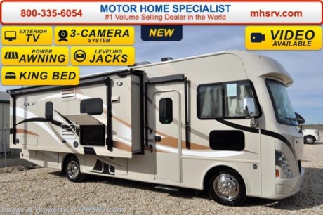 /WY 6-8-16 &lt;a href=&quot;http://www.mhsrv.com/thor-motor-coach/&quot;&gt;&lt;img src=&quot;http://www.mhsrv.com/images/sold-thor.jpg&quot; width=&quot;383&quot; height=&quot;141&quot; border=&quot;0&quot;/&gt;&lt;/a&gt;
*Family Owned &amp; Operated and the #1 Volume Selling Motor Home Dealer in the World as well as the #1 Thor Motor Coach Dealer in the World.
&lt;object width=&quot;400&quot; height=&quot;300&quot;&gt;&lt;param name=&quot;movie&quot; value=&quot;http://www.youtube.com/v/fBpsq4hH-Ws?version=3&amp;amp;hl=en_US&quot;&gt;&lt;/param&gt;&lt;param name=&quot;allowFullScreen&quot; value=&quot;true&quot;&gt;&lt;/param&gt;&lt;param name=&quot;allowscriptaccess&quot; value=&quot;always&quot;&gt;&lt;/param&gt;&lt;embed src=&quot;http://www.youtube.com/v/fBpsq4hH-Ws?version=3&amp;amp;hl=en_US&quot; type=&quot;application/x-shockwave-flash&quot; width=&quot;400&quot; height=&quot;300&quot; allowscriptaccess=&quot;always&quot; allowfullscreen=&quot;true&quot;&gt;&lt;/embed&gt;&lt;/object&gt; 
MSRP $112,188. New 2016 Thor Motor Coach A.C.E. Model EVO 27.1. The A.C.E. is the class A &amp; C Evolution. It Combines many of the most popular features of a class A motor home and a class C motor home to make something truly unique to the RV industry. This unit measures approximately 28 feet 7 inches in length featuring a passenger side slide and king size bed. Optional equipment includes beautiful HD-Max exterior, bedroom TV/DVD combo, (2) 12V attic fans, upgraded 15.0 BTU A/C, exterior TV and a second auxiliary battery. The A.C.E. also features a Ford Triton V-10 engine, frameless windows, power charging station, drop down overhead bunk, power side mirrors with integrated side view cameras, hydraulic leveling jacks, a mud-room, roof ladder, 4000 Onan Micro-Quiet generator, electric patio awning with integrated LED lights, AM/FM/CD, reclining swivel leatherette captain&#39;s chairs, stainless steel wheel liners, hitch, systems control center, valve stem extenders, refrigerator, microwave, water heater, one-piece windshield with &quot;20/20 vision&quot; front cap that helps eliminate heat and sunlight from getting into the drivers vision, floor level cockpit window for better visibility while turning, a &quot;below floor&quot; furnace and water heater helping keep the noise to an absolute minimum and the exhaust away from the kids and pets, cockpit mirrors, slide-out workstation in the dash and much more.  For additional coach information, brochures, window sticker, videos, photos, A.C.E. reviews &amp; testimonials as well as additional information about Motor Home Specialist and our manufacturers please visit us at MHSRV .com or call 800-335-6054. At Motor Home Specialist we DO NOT charge any prep or orientation fees like you will find at other dealerships. All sale prices include a 200 point inspection, interior &amp; exterior wash &amp; detail of vehicle, a thorough coach orientation with an MHS technician, an RV Starter&#39;s kit, a nights stay in our delivery park featuring landscaped and covered pads with full hook-ups and much more. WHY PAY MORE?... WHY SETTLE FOR LESS?