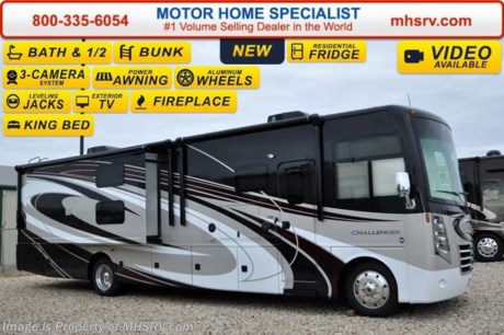/AR 02/15/16 &lt;a href=&quot;http://www.mhsrv.com/thor-motor-coach/&quot;&gt;&lt;img src=&quot;http://www.mhsrv.com/images/sold-thor.jpg&quot; width=&quot;383&quot; height=&quot;141&quot; border=&quot;0&quot;/&gt;&lt;/a&gt;
&lt;iframe width=&quot;400&quot; height=&quot;300&quot; src=&quot;https://www.youtube.com/embed/scMBAkyf1JU&quot; frameborder=&quot;0&quot; allowfullscreen&gt;&lt;/iframe&gt; EXTRA! EXTRA!  The Largest 911 Emergency Inventory Reduction Sale in MHSRV History is Going on NOW!  Over 1000 RVs to Choose From at 1 Location! Take an EXTRA! EXTRA! 2% off our already drastically reduced sale price now through Feb. 29th, 2016.  Sale Price available at MHSRV.com or call 800-335-6054. You&#39;ll be glad you did! ***  *#1 Volume Selling Motor Home Dealer &amp; Thor Motor Coach Dealer in the World.  
&lt;object width=&quot;400&quot; height=&quot;300&quot;&gt;&lt;param name=&quot;movie&quot; value=&quot;//www.youtube.com/v/bN591K_alkM?hl=en_US&amp;amp;version=3&quot;&gt;&lt;/param&gt;&lt;param name=&quot;allowFullScreen&quot; value=&quot;true&quot;&gt;&lt;/param&gt;&lt;param name=&quot;allowscriptaccess&quot; value=&quot;always&quot;&gt;&lt;/param&gt;&lt;embed src=&quot;//www.youtube.com/v/bN591K_alkM?hl=en_US&amp;amp;version=3&quot; type=&quot;application/x-shockwave-flash&quot; width=&quot;400&quot; height=&quot;300&quot; allowscriptaccess=&quot;always&quot; allowfullscreen=&quot;true&quot;&gt;&lt;/embed&gt;&lt;/object&gt;  MSRP $185,806. This luxury bunk model RV measures approximately 38 feet 1 inch in length and features (3) slide-out rooms, Dream Dinette, sofa with air bed, fireplace, a 40&quot; LCD TV with sound bar, frameless windows, Flex-steel driver and passenger&#39;s chairs, detachable shore cord, 100 gallon fresh water tank, exterior speakers, LED lighting, beautiful decor, residential refrigerator, 1800 Watt inverter and bedroom TV. Optional equipment includes the beautiful full body paint exterior, frameless dual pane windows and a 3-burner range with oven. The all new 2016 Thor Motor Coach Challenger also features one of the most impressive lists of standard equipment in the RV industry including a Ford Triton V-10 engine, 5-speed automatic transmission, 22-Series ford chassis with aluminum wheels, fully automatic hydraulic leveling system, electric overhead Hide-Away Bunk, electric patio awning with LED lighting, side hinged baggage doors, exterior entertainment package, iPod docking station, DVD, LCD TVs, day/night shades, solid surface kitchen counter, dual roof A/C units, 5500 Onan generator, gas/electric water heater, heated and enclosed holding tanks and the RAPID CAMP remote system. Rapid Camp allows you to operate your slide-out room, generator, leveling jacks when applicable, power awning, selective lighting and more all from a touchscreen remote control. A few new features for 2016 include your choice of two beautiful high gloss glazed wood packages, 22 cf. residential refrigerator, roller shades in the cab area, 32 inch TVs in the bedroom, new solid surface kitchen counter and much more. For additional information, brochures, and videos please visit Motor Home Specialist at MHSRV .com or Call 800-335-6054. At Motor Home Specialist we DO NOT charge any prep or orientation fees like you will find at other dealerships. All sale prices include a 200 point inspection, interior and exterior wash &amp; detail of vehicle, a thorough coach orientation with an MHSRV technician, an RV Starter&#39;s kit, a night stay in our delivery park featuring landscaped and covered pads with full hook-ups and much more. Free airport shuttle available with purchase for out-of-town buyers. Read From THOUSANDS of Testimonials at MHSRV .com and See What They Had to Say About Their Experience at Motor Home Specialist. WHY PAY MORE?...... WHY SETTLE FOR LESS?  &lt;object width=&quot;400&quot; height=&quot;300&quot;&gt;&lt;param name=&quot;movie&quot; value=&quot;//www.youtube.com/v/VZXdH99Xe00?hl=en_US&amp;amp;version=3&quot;&gt;&lt;/param&gt;&lt;param name=&quot;allowFullScreen&quot; value=&quot;true&quot;&gt;&lt;/param&gt;&lt;param name=&quot;allowscriptaccess&quot; value=&quot;always&quot;&gt;&lt;/param&gt;&lt;embed src=&quot;//www.youtube.com/v/VZXdH99Xe00?hl=en_US&amp;amp;version=3&quot; type=&quot;application/x-shockwave-flash&quot; width=&quot;400&quot; height=&quot;300&quot; allowscriptaccess=&quot;always&quot; allowfullscreen=&quot;true&quot;&gt;&lt;/embed&gt;&lt;/object&gt;