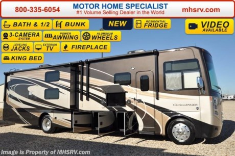 /KS 4-11-16 &lt;a href=&quot;http://www.mhsrv.com/thor-motor-coach/&quot;&gt;&lt;img src=&quot;http://www.mhsrv.com/images/sold-thor.jpg&quot; width=&quot;383&quot; height=&quot;141&quot; border=&quot;0&quot;/&gt;&lt;/a&gt;
*#1 Volume Selling Motor Home Dealer &amp; Thor Motor Coach Dealer in the World.  
&lt;object width=&quot;400&quot; height=&quot;300&quot;&gt;&lt;param name=&quot;movie&quot; value=&quot;//www.youtube.com/v/bN591K_alkM?hl=en_US&amp;amp;version=3&quot;&gt;&lt;/param&gt;&lt;param name=&quot;allowFullScreen&quot; value=&quot;true&quot;&gt;&lt;/param&gt;&lt;param name=&quot;allowscriptaccess&quot; value=&quot;always&quot;&gt;&lt;/param&gt;&lt;embed src=&quot;//www.youtube.com/v/bN591K_alkM?hl=en_US&amp;amp;version=3&quot; type=&quot;application/x-shockwave-flash&quot; width=&quot;400&quot; height=&quot;300&quot; allowscriptaccess=&quot;always&quot; allowfullscreen=&quot;true&quot;&gt;&lt;/embed&gt;&lt;/object&gt;  MSRP $185,806. This luxury bunk model RV measures approximately 38 feet 1 inch in length and features (3) slide-out rooms, Dream Dinette, fireplace, a 40&quot; LCD TV with sound bar, frameless windows, Flex-steel driver and passenger&#39;s chairs, detachable shore cord, 100 gallon fresh water tank, exterior speakers, LED lighting, beautiful decor, residential refrigerator, 1800 Watt inverter and bedroom TV. Optional equipment includes the beautiful full body paint exterior, frameless dual pane windows and a 3-burner range with oven. The all new 2016 Thor Motor Coach Challenger also features one of the most impressive lists of standard equipment in the RV industry including a Ford Triton V-10 engine, 22-Series ford chassis with aluminum wheels, fully automatic hydraulic leveling system, electric overhead Hide-Away Bunk, electric patio awning with LED lighting, side hinged baggage doors, exterior entertainment package, iPod docking station, DVD, LCD TVs, day/night shades, solid surface kitchen counter, dual roof A/C units, 5500 Onan generator, gas/electric water heater, heated and enclosed holding tanks and the RAPID CAMP remote system. Rapid Camp allows you to operate your slide-out room, generator, leveling jacks when applicable, power awning, selective lighting and more all from a touchscreen remote control. A few new features for 2016 include your choice of two beautiful high gloss glazed wood packages, 22 cf. residential refrigerator, roller shades in the cab area, 32 inch TVs in the bedroom, new solid surface kitchen counter and much more. For additional information, brochures, and videos please visit Motor Home Specialist at MHSRV .com or Call 800-335-6054. At Motor Home Specialist we DO NOT charge any prep or orientation fees like you will find at other dealerships. All sale prices include a 200 point inspection, interior and exterior wash &amp; detail of vehicle, a thorough coach orientation with an MHSRV technician, an RV Starter&#39;s kit, a night stay in our delivery park featuring landscaped and covered pads with full hook-ups and much more. Free airport shuttle available with purchase for out-of-town buyers. Read From THOUSANDS of Testimonials at MHSRV .com and See What They Had to Say About Their Experience at Motor Home Specialist. WHY PAY MORE?...... WHY SETTLE FOR LESS?  &lt;object width=&quot;400&quot; height=&quot;300&quot;&gt;&lt;param name=&quot;movie&quot; value=&quot;//www.youtube.com/v/VZXdH99Xe00?hl=en_US&amp;amp;version=3&quot;&gt;&lt;/param&gt;&lt;param name=&quot;allowFullScreen&quot; value=&quot;true&quot;&gt;&lt;/param&gt;&lt;param name=&quot;allowscriptaccess&quot; value=&quot;always&quot;&gt;&lt;/param&gt;&lt;embed src=&quot;//www.youtube.com/v/VZXdH99Xe00?hl=en_US&amp;amp;version=3&quot; type=&quot;application/x-shockwave-flash&quot; width=&quot;400&quot; height=&quot;300&quot; allowscriptaccess=&quot;always&quot; allowfullscreen=&quot;true&quot;&gt;&lt;/embed&gt;&lt;/object&gt;