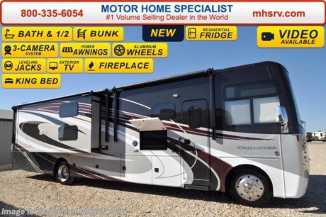 /TX 3/21/16 &lt;a href=&quot;http://www.mhsrv.com/thor-motor-coach/&quot;&gt;&lt;img src=&quot;http://www.mhsrv.com/images/sold-thor.jpg&quot; width=&quot;383&quot; height=&quot;141&quot; border=&quot;0&quot;/&gt;&lt;/a&gt;
#1 Volume Selling Motor Home Dealer &amp; Thor Motor Coach Dealer in the World.  
&lt;object width=&quot;400&quot; height=&quot;300&quot;&gt;&lt;param name=&quot;movie&quot; value=&quot;//www.youtube.com/v/bN591K_alkM?hl=en_US&amp;amp;version=3&quot;&gt;&lt;/param&gt;&lt;param name=&quot;allowFullScreen&quot; value=&quot;true&quot;&gt;&lt;/param&gt;&lt;param name=&quot;allowscriptaccess&quot; value=&quot;always&quot;&gt;&lt;/param&gt;&lt;embed src=&quot;//www.youtube.com/v/bN591K_alkM?hl=en_US&amp;amp;version=3&quot; type=&quot;application/x-shockwave-flash&quot; width=&quot;400&quot; height=&quot;300&quot; allowscriptaccess=&quot;always&quot; allowfullscreen=&quot;true&quot;&gt;&lt;/embed&gt;&lt;/object&gt;  MSRP $185,806. This luxury bunk model RV measures approximately 38 feet 1 inch in length and features (3) slide-out rooms, Dream Dinette, fireplace, a 40&quot; LCD TV with sound bar, frameless windows, Flex-steel driver and passenger&#39;s chairs, detachable shore cord, 100 gallon fresh water tank, exterior speakers, LED lighting, beautiful decor, residential refrigerator, 1800 Watt inverter and bedroom TV. Optional equipment includes the beautiful full body paint exterior, frameless dual pane windows and a 3-burner range with oven. The all new 2016 Thor Motor Coach Challenger also features one of the most impressive lists of standard equipment in the RV industry including a Ford Triton V-10 engine, 22-Series ford chassis with aluminum wheels, fully automatic hydraulic leveling system, electric overhead Hide-Away Bunk, electric patio awning with LED lighting, side hinged baggage doors, exterior entertainment package, iPod docking station, DVD, LCD TVs, day/night shades, solid surface kitchen counter, dual roof A/C units, 5500 Onan generator, gas/electric water heater, heated and enclosed holding tanks and the RAPID CAMP remote system. Rapid Camp allows you to operate your slide-out room, generator, leveling jacks when applicable, power awning, selective lighting and more all from a touchscreen remote control. A few new features for 2016 include your choice of two beautiful high gloss glazed wood packages, 22 cf. residential refrigerator, roller shades in the cab area, 32 inch TVs in the bedroom, new solid surface kitchen counter and much more. For additional information, brochures, and videos please visit Motor Home Specialist at MHSRV .com or Call 800-335-6054. At Motor Home Specialist we DO NOT charge any prep or orientation fees like you will find at other dealerships. All sale prices include a 200 point inspection, interior and exterior wash &amp; detail of vehicle, a thorough coach orientation with an MHSRV technician, an RV Starter&#39;s kit, a night stay in our delivery park featuring landscaped and covered pads with full hook-ups and much more. Free airport shuttle available with purchase for out-of-town buyers. Read From THOUSANDS of Testimonials at MHSRV .com and See What They Had to Say About Their Experience at Motor Home Specialist. WHY PAY MORE?...... WHY SETTLE FOR LESS?  &lt;object width=&quot;400&quot; height=&quot;300&quot;&gt;&lt;param name=&quot;movie&quot; value=&quot;//www.youtube.com/v/VZXdH99Xe00?hl=en_US&amp;amp;version=3&quot;&gt;&lt;/param&gt;&lt;param name=&quot;allowFullScreen&quot; value=&quot;true&quot;&gt;&lt;/param&gt;&lt;param name=&quot;allowscriptaccess&quot; value=&quot;always&quot;&gt;&lt;/param&gt;&lt;embed src=&quot;//www.youtube.com/v/VZXdH99Xe00?hl=en_US&amp;amp;version=3&quot; type=&quot;application/x-shockwave-flash&quot; width=&quot;400&quot; height=&quot;300&quot; allowscriptaccess=&quot;always&quot; allowfullscreen=&quot;true&quot;&gt;&lt;/embed&gt;&lt;/object&gt;