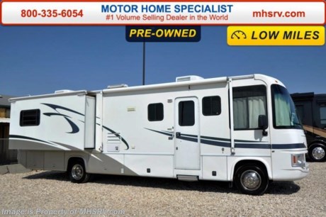 /TX 9-1-15 &lt;a href=&quot;http://www.mhsrv.com/other-rvs-for-sale/georgie-boy-rvs/&quot;&gt;&lt;img src=&quot;http://www.mhsrv.com/images/sold-georgieboy.jpg&quot; width=&quot;383&quot; height=&quot;141&quot; border=&quot;0&quot;/&gt;&lt;/a&gt;
Used Georgie Boy RV for Sale- 2004 Georgie Boy Pursuit 3740DS with 2 slides and only 17,510 miles! This RV is approximately 33 feet 10 inches in length with a Ford Triton V10 engine, Ford chassis, power mirrors with heat, 5.5KW Onan generator with only 90 hours, patio awning, slide-out room toppers, water heater, 50 amp service, driver&#39;s door, power steps, wheel simulators, exterior shower, 3.5K lb. hitch, automatic leveling, back up camera, sofa with sleeper, booth converts to sleeper, workstation, day/night shades, microwave, 3 burner range with oven, refrigerator, all in 1 bath, glass door shower, 2 ducted A/C, 2 TVs and much more. For additional information and photos please visit Motor Home Specialist at www.MHSRV .com or call 800-335-6054.