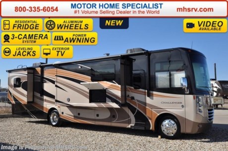 /CO 5-9-16 &lt;a href=&quot;http://www.mhsrv.com/thor-motor-coach/&quot;&gt;&lt;img src=&quot;http://www.mhsrv.com/images/sold-thor.jpg&quot; width=&quot;383&quot; height=&quot;141&quot; border=&quot;0&quot;/&gt;&lt;/a&gt;
*#1 Volume Selling Motor Home Dealer &amp; Thor Motor Coach Dealer in the World.  
&lt;object width=&quot;400&quot; height=&quot;300&quot;&gt;&lt;param name=&quot;movie&quot; value=&quot;//www.youtube.com/v/bN591K_alkM?hl=en_US&amp;amp;version=3&quot;&gt;&lt;/param&gt;&lt;param name=&quot;allowFullScreen&quot; value=&quot;true&quot;&gt;&lt;/param&gt;&lt;param name=&quot;allowscriptaccess&quot; value=&quot;always&quot;&gt;&lt;/param&gt;&lt;embed src=&quot;//www.youtube.com/v/bN591K_alkM?hl=en_US&amp;amp;version=3&quot; type=&quot;application/x-shockwave-flash&quot; width=&quot;400&quot; height=&quot;300&quot; allowscriptaccess=&quot;always&quot; allowfullscreen=&quot;true&quot;&gt;&lt;/embed&gt;&lt;/object&gt;  
MSRP $182,806. This luxury RV measures approximately 38 feet 1 inch in length and features a revolutionary kitchen island with solid surface countertops, built-in wine rack, (3) slide-out rooms, free standing dinette, retractable 40&quot; LCD TV with sound bar, frame-less windows, Flex-steel driver and passenger&#39;s chairs, detachable shore cord, 100 gallon fresh water tank, exterior speakers, LED lighting, beautiful decor, residential refrigerator, 1800 Watt inverter and bedroom TV. Optional equipment includes the beautiful full body paint exterior, frameless dual pane windows and a 3-burner range with oven. The all new 2016 Thor Motor Coach Challenger also features one of the most impressive lists of standard equipment in the RV industry including a Ford Triton V-10 engine, 22-Series ford chassis with aluminum wheels, fully automatic hydraulic leveling system, electric overhead Hide-Away Bunk, electric patio awning with LED lighting, side hinged baggage doors, exterior entertainment package, iPod docking station, DVD, LCD TVs, day/night shades, solid surface kitchen counter, dual roof A/C units, 5500 Onan generator, gas/electric water heater, heated and enclosed holding tanks and the RAPID CAMP remote system. Rapid Camp allows you to operate your slide-out room, generator, leveling jacks when applicable, power awning, selective lighting and more all from a touchscreen remote control. A few new features for 2016 include your choice of two beautiful high gloss glazed wood packages, 22 cf. residential refrigerator, roller shades in the cab area, 32 inch TVs in the bedroom, new solid surface kitchen counter and much more. For additional Challenger information, brochures, and videos please visit Motor Home Specialist at MHSRV .com or Call 800-335-6054. At Motor Home Specialist we DO NOT charge any prep or orientation fees like you will find at other dealerships. All sale prices include a 200 point inspection, interior and exterior wash &amp; detail of vehicle, a thorough coach orientation with an MHSRV technician, an RV Starter&#39;s kit, a night stay in our delivery park featuring landscaped and covered pads with full hook-ups and much more. Free airport shuttle available with purchase for out-of-town buyers. Read From THOUSANDS of Testimonials at MHSRV .com and See What They Had to Say About Their Experience at Motor Home Specialist. WHY PAY MORE?...... WHY SETTLE FOR LESS?  &lt;object width=&quot;400&quot; height=&quot;300&quot;&gt;&lt;param name=&quot;movie&quot; value=&quot;//www.youtube.com/v/VZXdH99Xe00?hl=en_US&amp;amp;version=3&quot;&gt;&lt;/param&gt;&lt;param name=&quot;allowFullScreen&quot; value=&quot;true&quot;&gt;&lt;/param&gt;&lt;param name=&quot;allowscriptaccess&quot; value=&quot;always&quot;&gt;&lt;/param&gt;&lt;embed src=&quot;//www.youtube.com/v/VZXdH99Xe00?hl=en_US&amp;amp;version=3&quot; type=&quot;application/x-shockwave-flash&quot; width=&quot;400&quot; height=&quot;300&quot; allowscriptaccess=&quot;always&quot; allowfullscreen=&quot;true&quot;&gt;&lt;/embed&gt;&lt;/object&gt;