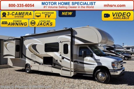 /AR 3/21/16 &lt;a href=&quot;http://www.mhsrv.com/thor-motor-coach/&quot;&gt;&lt;img src=&quot;http://www.mhsrv.com/images/sold-thor.jpg&quot; width=&quot;383&quot; height=&quot;141&quot; border=&quot;0&quot;/&gt;&lt;/a&gt;
#1 Volume Selling Motor Home Dealer &amp; Thor Motor Coach Dealer in the World. &lt;iframe width=&quot;400&quot; height=&quot;300&quot; src=&quot;https://www.youtube.com/embed/VZXdH99Xe00&quot; frameborder=&quot;0&quot; allowfullscreen&gt;&lt;/iframe&gt; MSRP $110,870. New 2016 Thor Motor Coach Chateau Class C RV Model 31L with Ford E-450 chassis, Ford Triton V-10 engine &amp; 8,000 lb. trailer hitch. This unit measures approximately 32 feet 2 inches in length with 2 slide-out rooms. Options include the Premier Package which features a solid surface kitchen counter-top, roller shades, electronics power charging station, kitchen water filter system, LED ceiling lights, black tank flush, 30&quot; OTR microwave and a coach radio system with exterior speakers. Additional options include the all new HD-Max exterior color, automatic leveling jacks, child safety tether, attic fan, a 15.0 BTU A/C upgrade, second auxiliary battery, spare tire kit, heated remote exterior mirrors with side cameras, power driver&#39;s seat, leatherette driver/passenger chairs, cockpit carpet mat and wood dash applique. The Chateau Class C RV has an incredible list of standard features for 2016 as well including heated tanks, power windows and locks, power patio awning with integrated LED lighting, roof ladder, in-dash media center w/DVD/CD/AM/FM &amp; Bluetooth, deluxe exterior mirrors, oven, microwave, power vent in bath, skylight above shower, 4,000 Onan generator, auto transfer switch, cab A/C, battery disconnect switch, auxiliary battery (2 aux. batteries on 31 W model), gas/electric water heater and the RAPID CAMP remote system. Rapid Camp allows you to operate your slide-out room, generator, power awning, selective lighting and more all from a touchscreen remote control. For additional information, brochures, and videos please visit Motor Home Specialist at  MHSRV .com or Call 800-335-6054. At Motor Home Specialist we DO NOT charge any prep or orientation fees like you will find at other dealerships. All sale prices include a 200 point inspection, interior and exterior wash &amp; detail of vehicle, a thorough coach orientation with an MHS technician, an RV Starter&#39;s kit, a night stay in our delivery park featuring landscaped and covered pads with full hook-ups and much more. Free airport shuttle available with purchase for out-of-town buyers. Read From THOUSANDS of Testimonials at MHSRV .com and See What They Had to Say About Their Experience at Motor Home Specialist. WHY PAY MORE?...... WHY SETTLE FOR LESS? 