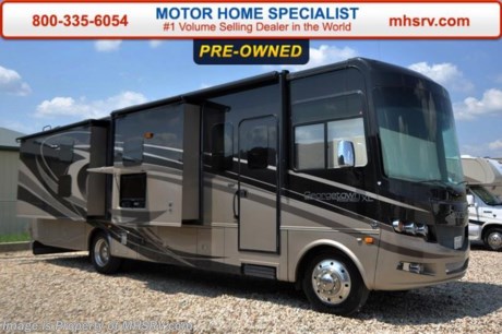 /SOLD 9/28/15 FL
Used 2015 Forest River Georgetown: Model 352XL. This RV measures approximately 36 feet 8 inches in length &amp; features 4 slide-out rooms as well as bunk beds. features include beautiful full body paint, cockpit day screens,  a 2nd ducted roof A/C with heat strip (rear), upgraded 15.0 ducted roof A/C with heat strip (front), Fantastic Fan in bathroom, power driver&#39;s seat, dual pane windows, convection microwave with oven, roller shades, porcelain tile, GPS navigation system, front overhead bunk, exterior entertainment center, rear mudflap, Triton V-10 engine, aluminum wheels, 24,000 lb. Ford chassis, Arctic pack, 5500 Onan generator, side swing baggage doors, auto transfer switch, color side view cameras, power heated side mirrors, stainless steel appliances, Fantastic Fan kitchen, LCD TV and much more. For additional information and photos please visit Motor Home Specialist at www.MHSRV .com or call 800-335-6054.