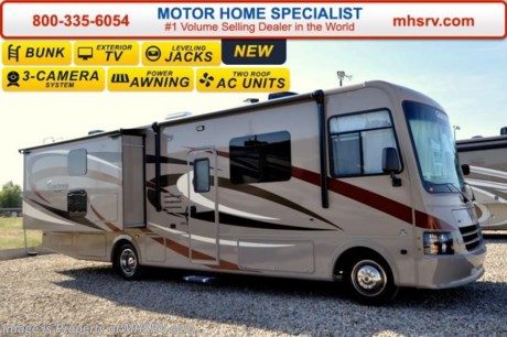 /TX 6/28/16 &lt;a href=&quot;http://www.mhsrv.com/coachmen-rv/&quot;&gt;&lt;img src=&quot;http://www.mhsrv.com/images/sold-coachmen.jpg&quot; width=&quot;383&quot; height=&quot;141&quot; border=&quot;0&quot; /&gt;&lt;/a&gt; Family Owned &amp; Operated and the #1 Volume Selling Motor Home Dealer in the World as well as the #1 Coachmen Dealer in the World. MSRP $119,662. The All New 2016 Coachmen Pursuit 33BHP. This new Class A bunk house motor home is approximately 33 feet in length  with two slides, a Ford V-10 engine and Ford chassis. Options include the Taupe exterior, Honey Glazed Maple wood package, bedroom TV, side cameras, frameless windows, power heated mirrors, valve stem extensions, pleated day/night shades, 5.5KW Onan generator, 50 amp power, 2nd A/C, automatic levelers, exterior entertainment center, bunk TVs and the Travel Easy Roadside Assistance program. Each Pursuit comes standard with a power drop down overhead bunk, ball bearing drawer guides, hardwood cabinet doors, cockpit table, 32&quot; TV with DVD player, mudroom, pantry, pull-out pantry with counter top, power bath vent, skylight, double coach battery, heated holding tank, cruise control, back up monitor, power entrance step, power patio awning, 5,000 lb. towing hitch with 7-way plug, roof ladder and much more.  For additional coach information, brochures, window sticker, videos, photos, Pursuit RV reviews, testimonials as well as additional information about Motor Home Specialist and our manufacturers&#39; please visit us at MHSRV .com or call 800-335-6054. At Motor Home Specialist we DO NOT charge any prep or orientation fees like you will find at other dealerships. All sale prices include a 200 point inspection, interior and exterior wash &amp; detail of vehicle, a thorough coach orientation with an MHSRV technician, an RV Starter&#39;s kit, a night stay in our delivery park featuring landscaped and covered pads with full hook-ups and much more. Free airport shuttle available with purchase for out-of-town buyers. WHY PAY MORE?... WHY SETTLE FOR LESS? 