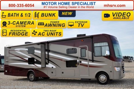 /NC 4-11-16 &lt;a href=&quot;http://www.mhsrv.com/coachmen-rv/&quot;&gt;&lt;img src=&quot;http://www.mhsrv.com/images/sold-coachmen.jpg&quot; width=&quot;383&quot; height=&quot;141&quot; border=&quot;0&quot;/&gt;&lt;/a&gt;
Family Owned &amp; Operated and the #1 Volume Selling Motor Home Dealer in the World as well as the #1 Coachmen Dealer in the World. &lt;iframe width=&quot;400&quot; height=&quot;300&quot; src=&quot;https://www.youtube.com/embed/sYHR4QtB5TY&quot; frameborder=&quot;0&quot; allowfullscreen&gt;&lt;/iframe&gt; 
MSRP $138,089 - New 2016 Coachmen Mirada Model 35BH bath &amp; 1/2 bunk model. It measures approximately 36 feet 10 inches in length. Options include valve stem extensions, (2) bunk TVs, bedroom TV/DVD player, power drop down bunk, mattress upgrade, stainless steel appliance package, frameless windows, side cameras, power heated mirrors, gas/electric water heater, exterior entertainment center and the Travel Easy Roadside Assistance. Standards include a 5.5 Onan generator, ball bearing drawer guides, reclining/swivel pilot seats, power windshield shade, pass-thru storage, power patio awning, automatic leveling jacks, back up camera, tile back-splash, large bedroom TV and much more. For additional coach information, brochure, window sticker, videos, photos, Mirada customer reviews &amp; testimonials please visit Motor Home Specialist at MHSRV .com or call 800-335-6054. At Motor Home Specialist we DO NOT charge any prep or orientation fees like you will find at other dealerships. All sale prices include a 200 point inspection, interior and exterior wash &amp; detail of vehicle, a thorough coach orientation with an MHS technician, an RV Starter&#39;s kit, a night stay in our delivery park featuring landscaped and covered pads with full hook-ups and much more. Free airport shuttle available with purchase for out-of-town buyers. WHY PAY MORE?... WHY SETTLE FOR LESS? 