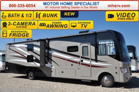 /TX 12/31/15 &lt;a href=&quot;http://www.mhsrv.com/coachmen-rv/&quot;&gt;&lt;img src=&quot;http://www.mhsrv.com/images/sold-coachmen.jpg&quot; width=&quot;383&quot; height=&quot;141&quot; border=&quot;0&quot;/&gt;&lt;/a&gt;
Family Owned &amp; Operated and the #1 Volume Selling Motor Home Dealer in the World as well as the #1 Coachmen Dealer in the World. &lt;iframe width=&quot;400&quot; height=&quot;300&quot; src=&quot;https://www.youtube.com/embed/sYHR4QtB5TY&quot; frameborder=&quot;0&quot; allowfullscreen&gt;&lt;/iframe&gt; 
MSRP $138,199 - New 2016 Coachmen Mirada Model 35BH bath &amp; 1/2 bunk model. It measures approximately 36 feet 10 inches in length. Options include valve stem extensions, (2) bunk TVs, bedroom TV/DVD player, power drop down bunk, mattress upgrade, stainless steel appliance package, frameless windows, side cameras, power heated mirrors, gas/electric water heater, exterior entertainment center and the Travel Easy Roadside Assistance. Standards include a 5.5 Onan generator, ball bearing drawer guides, reclining/swivel pilot seats, power windshield shade, pass-thru storage, power patio awning, automatic leveling jacks, back up camera, tile back-splash, large bedroom TV and much more. For additional coach information, brochure, window sticker, videos, photos, Mirada customer reviews &amp; testimonials please visit Motor Home Specialist at MHSRV .com or call 800-335-6054. At Motor Home Specialist we DO NOT charge any prep or orientation fees like you will find at other dealerships. All sale prices include a 200 point inspection, interior and exterior wash &amp; detail of vehicle, a thorough coach orientation with an MHS technician, an RV Starter&#39;s kit, a night stay in our delivery park featuring landscaped and covered pads with full hook-ups and much more. Free airport shuttle available with purchase for out-of-town buyers. WHY PAY MORE?... WHY SETTLE FOR LESS? 