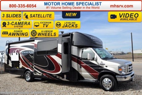 /MO 9-26-16 &lt;a href=&quot;http://www.mhsrv.com/coachmen-rv/&quot;&gt;&lt;img src=&quot;http://www.mhsrv.com/images/sold-coachmen.jpg&quot; width=&quot;383&quot; height=&quot;141&quot; border=&quot;0&quot;/&gt;&lt;/a&gt;      Family Owned &amp; Operated and the #1 Volume Selling Motor Home Dealer in the World as well as the #1 Coachmen Dealer in the World. &lt;object width=&quot;400&quot; height=&quot;300&quot;&gt;&lt;param name=&quot;movie&quot; value=&quot;//www.youtube.com/v/tu63TyI-F-A?hl=en_US&amp;amp;version=3&quot;&gt;&lt;/param&gt;&lt;param name=&quot;allowFullScreen&quot; value=&quot;true&quot;&gt;&lt;/param&gt;&lt;param name=&quot;allowscriptaccess&quot; value=&quot;always&quot;&gt;&lt;/param&gt;&lt;embed src=&quot;//www.youtube.com/v/tu63TyI-F-A?hl=en_US&amp;amp;version=3&quot; type=&quot;application/x-shockwave-flash&quot; width=&quot;400&quot; height=&quot;300&quot; allowscriptaccess=&quot;always&quot; allowfullscreen=&quot;true&quot;&gt;&lt;/embed&gt;&lt;/object&gt; MSRP $132,284. New 2016 Coachmen Concord 300TS Banner Edition W/3 Slide-out rooms. This luxury Class B+ RV measures approximately 31 ft. Optional equipment includes removable carpet set, bedroom power vent, hydraulic leveling jacks, aluminum wheels, driver&#39;s and passenger&#39;s swivel front seats, exterior privacy windshield shade, cockpit table, bedroom TV &amp; DVD, King Tailgater Automatic Satellite System w/Dish Receiver, outside entertainment center, second battery, 3-camera monitoring system, 15,000 BTU roof A/C and heat pump upgrade, heated tanks and upper gate valves and the Banner Package which includes fiberglass running boards and fender skirts, LED interior lighting, LED exterior lighting, 4.0 Onan generator, 32 inch TV and DVD player, Bluetooth radio, power awning, power tower, heated and remote exterior mirrors, power step, slide-out awning and 5,000 lb. hitch. A few standard features include the Ford E-450 super duty chassis, Ride-Rite air assist suspension system, exterior speakers &amp; the Azdel super light composite sidewalls. For additional coach information, brochures, window sticker, videos, photos, Concord reviews &amp; testimonials as well as additional information about Motor Home Specialist and our manufacturers&#39; please visit us at MHSRV .com or call 800-335-6054. At Motor Home Specialist we DO NOT charge any prep or orientation fees like you will find at other dealerships. All sale prices include a 200 point inspection, interior &amp; exterior wash &amp; detail of vehicle, a thorough coach orientation with an MHS technician, an RV Starter&#39;s kit, a nights stay in our delivery park featuring landscaped and covered pads with full hook-ups and much more. Free airport shuttle available with purchase for out-of-town buyers. WHY PAY MORE?... WHY SETTLE FOR LESS?