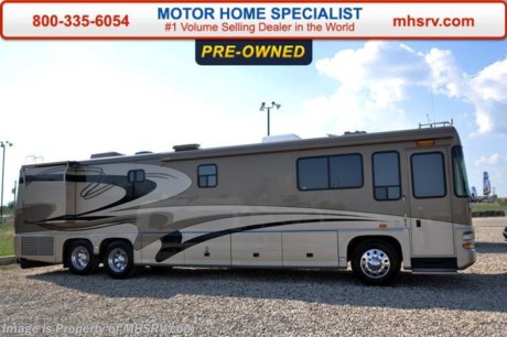 /TX 11-5-15 &lt;a href=&quot;http://www.mhsrv.com/other-rvs-for-sale/foretravel-rv/&quot;&gt;&lt;img src=&quot;http://www.mhsrv.com/images/sold-foretravel.jpg&quot; width=&quot;383&quot; height=&quot;141&quot; border=&quot;0&quot;/&gt;&lt;/a&gt;
Used Foretravel RV for Sale- 2003 Foretravel 4020 with 2 slides. This RV is approximately 39 feet 11 inches in length with Cummins 450HP engine with side radiator, Tag axle, power mirrors with heat, Smart wheel, generator, power patio awning, window awnings, slide-out room toppers, Aqua Hot, 50 amp power cord reel, exterior freezer, full &amp; half length slide-out cargo tray, aluminum wheels, water manifold, docking lights, water filtration system, power water hose reel, fiberglass roof with ladder, automatic leveling system, back up camera, inverter, all hardwood cabinets, sofa with sleeper, computer desk, dual pane windows, convection microwave, solid surface counters, solid surface shower, 2 ducted A/Cs with heat pumps and 2 flat panel TVs. For additional information and photos please visit Motor Home Specialist at www.MHSRV .com or call 800-335-6054.