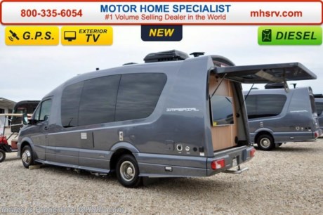 /MI 8/22/16 SOLD Special offer from Motor Home Specialist Ends September 15th, 2016. Family Owned &amp; Operated and the #1 Volume Selling Motor Home Dealer in the World. MSRP $165,786. New 2016 Evergreen RV Imperial Model 245WS. This RV measures approximately 24 feet 5 inches in length sporting the look and automotive luxury of an executive limousine with the comfort and amenities of a motorhome, the Imperial is a crossover class of its own in the automotive and recreational industry. Built on the award winning Mercedes Benz Sprinter chassis, Imperial is powered by the V-6 Mercedes Benz 3.0-liter common-rail direct injection (CRD) turbo diesel engine. This power train provides powerful, smooth, clean and quiet performance with the added benefit of exceptional fuel economy. Optional equipment includes the a blue ray player, Mercedes Badge Kit, and a 3.2 Onan diesel generator. Standard features include the gas/electric water heater, 13.5 BTU Air conditioner, Refrigerator, Microwave/convection oven, Two burner cook top, 2.5KW generator, Converter/inverter, 50 Amp multi-stage charger with 1,000 inverter, 30 Amp/110-volt service, European style cabinetry, Rear backup camera system with in dash monitor, in dash entertainment system Bluetooth and GPS, Rear entertainment system with 32-inch TV and speakers, door step, Energy management system with monitor, Chrome entry door grab handle, vent and much more. For additional coach information, brochure, window sticker, videos, photos, customer reviews &amp; testimonials please visit Motor Home Specialist at MHSRV .com or call 800-335-6054. At MHS we DO NOT charge any prep or orientation fees like you will find at other dealerships. All sale prices include a 200 point inspection, interior &amp; exterior wash &amp; detail of vehicle, a thorough coach orientation with an MHS technician, an RV Starter&#39;s kit, a nights stay in our delivery park featuring landscaped and covered pads with full hook-ups and much more. WHY PAY MORE?... WHY SETTLE FOR LESS? &lt;object width=&quot;400&quot; height=&quot;300&quot;&gt;&lt;param name=&quot;movie&quot; value=&quot;http://www.youtube.com/v/fBpsq4hH-Ws?version=3&amp;amp;hl=en_US&quot;&gt;&lt;/param&gt;&lt;param name=&quot;allowFullScreen&quot; value=&quot;true&quot;&gt;&lt;/param&gt;&lt;param name=&quot;allowscriptaccess&quot; value=&quot;always&quot;&gt;&lt;/param&gt;&lt;embed src=&quot;http://www.youtube.com/v/fBpsq4hH-Ws?version=3&amp;amp;hl=en_US&quot; type=&quot;application/x-shockwave-flash&quot; width=&quot;400&quot; height=&quot;300&quot; allowscriptaccess=&quot;always&quot; allowfullscreen=&quot;true&quot;&gt;&lt;/embed&gt;&lt;/object&gt;