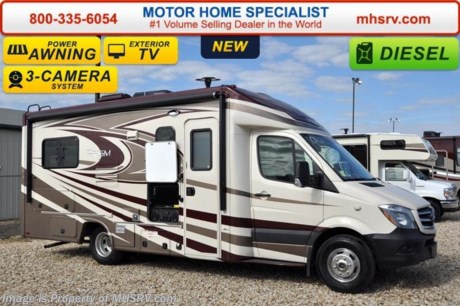 /TX 9-26-16 &lt;a href=&quot;http://www.mhsrv.com/coachmen-rv/&quot;&gt;&lt;img src=&quot;http://www.mhsrv.com/images/sold-coachmen.jpg&quot; width=&quot;383&quot; height=&quot;141&quot; border=&quot;0&quot;/&gt;&lt;/a&gt;      Family Owned &amp; Operated and the #1 Volume Selling Motor Home Dealer in the World as well as the #1 Coachmen Dealer in the World. MSRP $131,210. New 2016 Coachmen Prism B+ Sprinter Diesel. Model 24J. This RV measures approximately 24 feet 10 inches in length with slide-out room.  Optional equipment includes the Banner package featuring a back up camera &amp; monitor, satellite radio, power awning, stainless steel wheel liners, euro style refrigerator, cook top with glass cover, LED lights, exterior entertainment center, woodgrain dash applique, upgraded swivel pilot &amp; passenger seats, power skylight/roof vent, roller bearing drawer glides, rear stabilizers, Travel Easy Roadside Assistance &amp; exterior privacy windshield cover. Additional options include the beautiful full body paint, Alcoa Aluminum rims, upgraded Serta mattress, bedroom TV, diesel generator, two point hydraulic leveling jacks, upgraded 15,000 BTU A/C with heat pump, side view cameras, Camping Cozy Package, exterior camp table and side slide out awning. The Prism&#39;s impressive list of standards include a 3.0L V-6 turbo diesel engine, sunroof with night shade, hardwood cabinet doors, MCD roller shades, coach TV with DVD player, convection microwave, power vent, water heater, heated tanks, exterior shower and much more. For additional coach information, brochure, window sticker, videos, photos, Coachmen customer reviews &amp; testimonials please visit Motor Home Specialist at MHSRV .com or call 800-335-6054. At MHS we DO NOT charge any prep or orientation fees like you will find at other dealerships. All sale prices include a 200 point inspection, interior &amp; exterior wash &amp; detail of vehicle, a thorough coach orientation with an MHS technician, an RV Starter&#39;s kit, a nights stay in our delivery park featuring landscaped and covered pads with full hook-ups and much more. WHY PAY MORE?... WHY SETTLE FOR LESS? &lt;object width=&quot;400&quot; height=&quot;300&quot;&gt;&lt;param name=&quot;movie&quot; value=&quot;http://www.youtube.com/v/fBpsq4hH-Ws?version=3&amp;amp;hl=en_US&quot;&gt;&lt;/param&gt;&lt;param name=&quot;allowFullScreen&quot; value=&quot;true&quot;&gt;&lt;/param&gt;&lt;param name=&quot;allowscriptaccess&quot; value=&quot;always&quot;&gt;&lt;/param&gt;&lt;embed src=&quot;http://www.youtube.com/v/fBpsq4hH-Ws?version=3&amp;amp;hl=en_US&quot; type=&quot;application/x-shockwave-flash&quot; width=&quot;400&quot; height=&quot;300&quot; allowscriptaccess=&quot;always&quot; allowfullscreen=&quot;true&quot;&gt;&lt;/embed&gt;&lt;/object&gt; 