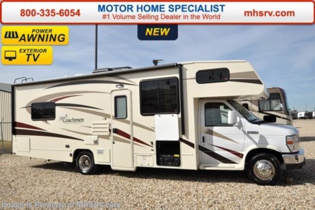/TX 6/28/16 &lt;a href=&quot;http://www.mhsrv.com/coachmen-rv/&quot;&gt;&lt;img src=&quot;http://www.mhsrv.com/images/sold-coachmen.jpg&quot; width=&quot;383&quot; height=&quot;141&quot; border=&quot;0&quot; /&gt;&lt;/a&gt;  Family Owned &amp; Operated and the #1 Volume Selling Motor Home Dealer in the World as well as the #1 Coachmen Dealer in the World. &lt;object width=&quot;400&quot; height=&quot;300&quot;&gt;&lt;param name=&quot;movie&quot; value=&quot;http://www.youtube.com/v/fBpsq4hH-Ws?version=3&amp;amp;hl=en_US&quot;&gt;&lt;/param&gt;&lt;param name=&quot;allowFullScreen&quot; value=&quot;true&quot;&gt;&lt;/param&gt;&lt;param name=&quot;allowscriptaccess&quot; value=&quot;always&quot;&gt;&lt;/param&gt;&lt;embed src=&quot;http://www.youtube.com/v/fBpsq4hH-Ws?version=3&amp;amp;hl=en_US&quot; type=&quot;application/x-shockwave-flash&quot; width=&quot;400&quot; height=&quot;300&quot; allowscriptaccess=&quot;always&quot; allowfullscreen=&quot;true&quot;&gt;&lt;/embed&gt;&lt;/object&gt;  MSRP $83,364. New 2016 Coachmen Freelander Model 27QBF. This Class C RV measures approximately 29 feet 6 inches in length and features a sofa, dinette &amp; plenty of sleeping area. This beautiful class C RV includes the Freelander Lead Dog Package featuring tinted windows, 3 burner range with oven, stainless steel wheel inserts, back-up camera, power awning, LED exterior &amp; interior lighting, solar ready, rear ladder, 50 gallon freshwater tank, slide-out awnings (when applicable), 5,000 lb. hitch &amp; wire, glass door shower, Onan generator, 80&quot; long bed, roller bearing drawer glides, Azdel Composite sidewall, Thermo-foil counter-tops and Travel easy roadside assistance.  Additional options include an exterior privacy windshield cover, spare tire, heated tanks, child safety net &amp; ladder, cockpit table, 15,000 BTU A/C with heat pump, exterior entertainment center and a LCD TV/DVD player. The Coachmen Freelander 27QBF also features a Ford E-350 chassis, a 55 gallon fuel tank and much more.  For additional coach information, brochures, window sticker, videos, photos, Freelander reviews, testimonials as well as additional information about Motor Home Specialist and our manufacturers&#39; please visit us at MHSRV .com or call 800-335-6054. At Motor Home Specialist we DO NOT charge any prep or orientation fees like you will find at other dealerships. All sale prices include a 200 point inspection, interior and exterior wash &amp; detail of vehicle, a thorough coach orientation with an MHS technician, an RV Starter&#39;s kit, a night stay in our delivery park featuring landscaped and covered pads with full hook-ups and much more. Free airport shuttle available with purchase for out-of-town buyers. WHY PAY MORE?... WHY SETTLE FOR LESS?  