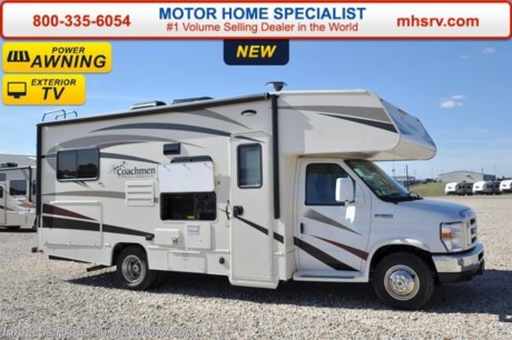 /TX 8-15-16 &lt;a href=&quot;http://www.mhsrv.com/coachmen-rv/&quot;&gt;&lt;img src=&quot;http://www.mhsrv.com/images/sold-coachmen.jpg&quot; width=&quot;383&quot; height=&quot;141&quot; border=&quot;0&quot; /&gt;&lt;/a&gt;    Family Owned &amp; Operated and the #1 Volume Selling Motor Home Dealer in the World as well as the #1 Coachmen Dealer in the World. &lt;object width=&quot;400&quot; height=&quot;300&quot;&gt;&lt;param name=&quot;movie&quot; value=&quot;http://www.youtube.com/v/fBpsq4hH-Ws?version=3&amp;amp;hl=en_US&quot;&gt;&lt;/param&gt;&lt;param name=&quot;allowFullScreen&quot; value=&quot;true&quot;&gt;&lt;/param&gt;&lt;param name=&quot;allowscriptaccess&quot; value=&quot;always&quot;&gt;&lt;/param&gt;&lt;embed src=&quot;http://www.youtube.com/v/fBpsq4hH-Ws?version=3&amp;amp;hl=en_US&quot; type=&quot;application/x-shockwave-flash&quot; width=&quot;400&quot; height=&quot;300&quot; allowscriptaccess=&quot;always&quot; allowfullscreen=&quot;true&quot;&gt;&lt;/embed&gt;&lt;/object&gt;  MSRP $86,101. New 2016 Coachmen Freelander Model 22QBF. This Class C RV measures approximately 24 feet 10 inches in length with a slide and features a U-shaped dinette &amp; plenty of sleeping areas. This beautiful class C RV includes Coachmen&#39;s Lead Dog Package featuring tinted windows, 3 burner range with oven, stainless steel wheel inserts, back-up camera, power awning, LED exterior &amp; interior lighting, solar ready, rear ladder, 50 gallon freshwater tank, slide-out awnings (when applicable), 5,000 lb. hitch &amp; wire, glass door shower, Onan generator, 80&quot; long bed, roller bearing drawer glides, Azdel Composite sidewall, Thermo-foil counter-tops and Travel easy roadside assistance.  Additional options include swivel driver &amp; passenger chairs, exterior privacy windshield covers, spare tire, heated tanks, child safety net and ladder, cockpit table, 15,000 BTU A/C with heat pump, exterior entertainment center and a coach LCD TV with DVD player. The Coachmen Freelander 22QBF also features a Ford E-350 chassis, Ford V10 engine, a 55 gallon fuel tank and much more. For additional coach information, brochures, window sticker, videos, photos, Freelander reviews, testimonials as well as additional information about Motor Home Specialist and our manufacturers&#39; please visit us at MHSRV .com or call 800-335-6054. At Motor Home Specialist we DO NOT charge any prep or orientation fees like you will find at other dealerships. All sale prices include a 200 point inspection, interior and exterior wash &amp; detail of vehicle, a thorough coach orientation with an MHS technician, an RV Starter&#39;s kit, a night stay in our delivery park featuring landscaped and covered pads with full hook-ups and much more. Free airport shuttle available with purchase for out-of-town buyers. WHY PAY MORE?... WHY SETTLE FOR LESS?  