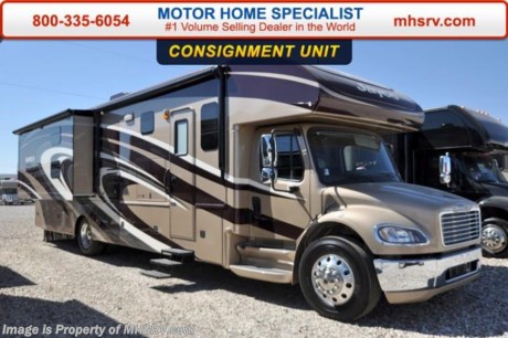 /TX 4-11-16 &lt;a href=&quot;http://www.mhsrv.com/jayco-rv/&quot;&gt;&lt;img src=&quot;http://www.mhsrv.com/images/sold-jayco.jpg&quot; width=&quot;383&quot; height=&quot;141&quot; border=&quot;0&quot;/&gt;&lt;/a&gt;
**Consignment** Used Jayco RV for Sale- 2014 Jayco Seneca 37FS with 2 slides and only 4,205 miles. This RV is 38 feet 7 inches in length with 340HP Cummins engine, Freightliner chassis, power mirrors with heat, GPS, power windows and locks, 8KW Onan generator with AGS, power patio awning, slide-out room toppers, tankless water heater, 50 amp power cord reel, pass-thru storage with side swing baggage doors, aluminum wheels, LED running lights, keyless entry, exterior shower, 12K lb. hitch, automatic leveling system, 3 camera monitoring system, exterior entertainment center, inverter, booth converts to sleeper, dual pane windows, solar/black-out shades, convection microwave, 3 burner range, all in 1 bath, glass door shower, king size pillow top mattress, 2 ducted A/Cs, 2 LED TVs and much more. For additional information and photos please visit Motor Home Specialist at www.MHSRV .com or call 800-335-6054.