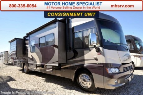 /1/16/15 PICKED UP
**Consignment** Used Itasca RV for Sale- 2010 Itasca Suncruiser 37F with 3 slides and 7,626 miles. This RV is approximately 37 feet 2 inches in length with a Chevrolet Vortec 8100 engine, Workhorse chassis, power privacy shades, power mirrors with heat, CD player, 5.5KW onan generator with AGS, power patio awning, slide-out room toppers, gas/electric water heater, 50 amp service, pass-thru storage with side swing baggage doors, driver&#39;s door, aluminum wheels, water filtration system, exterior shower, solar panel fiberglass roof with ladder, 5K lb. hitch, automatic leveling system, 3 camera monitoring system, inverter, 7 foot soft touch ceilings, sofa with power sleeper, euro-recliner with foot rest, dual pane windows, day/night shades, power roof vent, convection microwave, 3 burner range, solid surface counter, 4 door refrigerator, glass door shower with seat, king size memory foam mattress, 3 LCD TVs and much more. For additional information and photos please visit Motor Home Specialist at www.MHSRV .com or call 800-335-6054.
