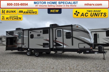 /TX 02/15/16 &lt;a href=&quot;http://www.mhsrv.com/travel-trailers/&quot;&gt;&lt;img src=&quot;http://www.mhsrv.com/images/sold-traveltrailer.jpg&quot; width=&quot;383&quot; height=&quot;141&quot; border=&quot;0&quot;/&gt;&lt;/a&gt;
&lt;iframe width=&quot;400&quot; height=&quot;300&quot; src=&quot;https://www.youtube.com/embed/scMBAkyf1JU&quot; frameborder=&quot;0&quot; allowfullscreen&gt;&lt;/iframe&gt; EXTRA! EXTRA!  The Largest 911 Emergency Inventory Reduction Sale in MHSRV History is Going on NOW!  Over 1000 RVs to Choose From at 1 Location! Take an EXTRA! EXTRA! 2% off our already drastically reduced sale price now through Feb. 29th, 2016.  Sale Price available at MHSRV.com or call 800-335-6054. You&#39;ll be glad you did! ***  Family Owned &amp; Operated. Largest Selection, Lowest Prices &amp; the Premier Service &amp; Walk-Through Process that can only be found at the #1 Volume Selling Motor Home Dealer in the World! From $10K to $2 Million... We gotcha&#39; Covered!  &lt;object width=&quot;400&quot; height=&quot;300&quot;&gt;&lt;param name=&quot;movie&quot; value=&quot;http://www.youtube.com/v/fBpsq4hH-Ws?version=3&amp;amp;hl=en_US&quot;&gt;&lt;/param&gt;&lt;param name=&quot;allowFullScreen&quot; value=&quot;true&quot;&gt;&lt;/param&gt;&lt;param name=&quot;allowscriptaccess&quot; value=&quot;always&quot;&gt;&lt;/param&gt;&lt;embed src=&quot;http://www.youtube.com/v/fBpsq4hH-Ws?version=3&amp;amp;hl=en_US&quot; type=&quot;application/x-shockwave-flash&quot; width=&quot;400&quot; height=&quot;300&quot; allowscriptaccess=&quot;always&quot; allowfullscreen=&quot;true&quot;&gt;&lt;/embed&gt;&lt;/object&gt; MSRP $41,672. The 2016 Heartland Wilderness travel trailer model 3175RE features 3 slides, 2 bunk beds, exterior kitchen, ducted A/C, 82&quot; interior ceilings, tinted windows, stabilizer jacks, power vent, gas/electric water heater, steel ball bearing guides, enclosed under-belly, indoor &amp; outdoor speakers, dual LP tanks with auto change over, cable hookup, 55 amp 12 volt power converter &amp; the wide trax axle system. This beautiful travel trailer also includes the Elite Package which features upgraded tan fiberglass, premium graphic package, upgraded black trim, black skirt metal and black diamond plate. Additional options include power stabilizer jacks, spare tire, aluminum rims, electric awning with LED lights, toy lock, painted front cap, LCD TV and a 2nd A/C. For additional coach information, brochures, window sticker, videos, photos, Wilderness reviews &amp; testimonials as well as additional information about Motor Home Specialist and our manufacturers please visit us at MHSRV .com or call 800-335-6054. At Motor Home Specialist we DO NOT charge any prep or orientation fees like you will find at other dealerships. All sale prices include a 200 point inspection, interior &amp; exterior wash &amp; detail of vehicle, a thorough coach orientation with an MHS technician, an RV Starter&#39;s kit, a nights stay in our delivery park featuring landscaped and covered pads with full hook-ups and much more. WHY PAY MORE?... WHY SETTLE FOR LESS?