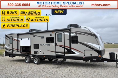 /TX 10-25-16 &lt;a href=&quot;http://www.mhsrv.com/travel-trailers/&quot;&gt;&lt;img src=&quot;http://www.mhsrv.com/images/sold-traveltrailer.jpg&quot; width=&quot;383&quot; height=&quot;141&quot; border=&quot;0&quot;/&gt;&lt;/a&gt;   Family Owned &amp; Operated. Largest Selection, Lowest Prices &amp; the Premier Service &amp; Walk-Through Process that can only be found at the #1 Volume Selling Motor Home Dealer in the World! From $10K to $2 Million... We gotcha&#39; Covered!  &lt;object width=&quot;400&quot; height=&quot;300&quot;&gt;&lt;param name=&quot;movie&quot; value=&quot;http://www.youtube.com/v/fBpsq4hH-Ws?version=3&amp;amp;hl=en_US&quot;&gt;&lt;/param&gt;&lt;param name=&quot;allowFullScreen&quot; value=&quot;true&quot;&gt;&lt;/param&gt;&lt;param name=&quot;allowscriptaccess&quot; value=&quot;always&quot;&gt;&lt;/param&gt;&lt;embed src=&quot;http://www.youtube.com/v/fBpsq4hH-Ws?version=3&amp;amp;hl=en_US&quot; type=&quot;application/x-shockwave-flash&quot; width=&quot;400&quot; height=&quot;300&quot; allowscriptaccess=&quot;always&quot; allowfullscreen=&quot;true&quot;&gt;&lt;/embed&gt;&lt;/object&gt; MSRP $36,837. The 2016 Heartland Wilderness travel trailer model 3125BH is approximately 35 feet 9 inches in length and features a slide, queen bunk, ducted A/C, 82&quot; interior ceilings, double door refrigerator, tinted windows, stabilizer jacks, power vent, gas/electric water heater, steel ball bearing guides, enclosed under-belly, indoor &amp; outdoor speakers, dual LP tanks with auto change over, cable hookup, 55 amp 12 volt power converter &amp; the wide trax axle system. This beautiful travel trailer also includes the Elite Package which features upgraded tan fiberglass, premium graphic package, upgraded black trim, black skirt metal and black diamond plate. Additional options include aluminum wheels, power awning with LED light strip, electric fireplace with 50 amp service, power stabilizer jacks, gel coated fiberglass front cap with LED lights, spare tire, toy lock, 40&quot; LED flat screen TV and a 2nd A/C. For additional coach information, brochures, window sticker, videos, photos, Wilderness reviews &amp; testimonials as well as additional information about Motor Home Specialist and our manufacturers please visit us at MHSRV .com or call 800-335-6054. At Motor Home Specialist we DO NOT charge any prep or orientation fees like you will find at other dealerships. All sale prices include a 200 point inspection, interior &amp; exterior wash &amp; detail of vehicle, a thorough coach orientation with an MHS technician, an RV Starter&#39;s kit, a nights stay in our delivery park featuring landscaped and covered pads with full hook-ups and much more. WHY PAY MORE?... WHY SETTLE FOR LESS?