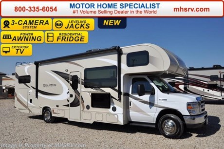 /WA 4-11-16 &lt;a href=&quot;http://www.mhsrv.com/thor-motor-coach/&quot;&gt;&lt;img src=&quot;http://www.mhsrv.com/images/sold-thor.jpg&quot; width=&quot;383&quot; height=&quot;141&quot; border=&quot;0&quot;/&gt;&lt;/a&gt;
#1 Volume Selling Motor Home Dealer &amp; Thor Motor Coach Dealer in the World. &lt;iframe width=&quot;400&quot; height=&quot;300&quot; src=&quot;https://www.youtube.com/embed/VZXdH99Xe00&quot; frameborder=&quot;0&quot; allowfullscreen&gt;&lt;/iframe&gt; MSRP $117,334. New 2016 Thor Motor Coach Quantum Class C RV Model WS31 with Ford E-450 chassis, Ford Triton V-10 engine &amp; 8,000 lb. trailer hitch. This unit measures approximately 32 feet 2 inches in length with a driver&#39;s side full wall slide, beautiful hardwood cabinets, automatic leveling jacks and a cabover bunk with power skylight/roof vent (N/A with cabover entertainment center). Options include the Diamond &amp; Platinum packages which feature HD-Max exterior, exterior shower, backup monitor, wheel liners, black frameless windows, roller shades, larger residential refrigerator, 30&quot; microwave oven, solid surface countertop, inverter and the Rapid Camp System with remote. Additional options include an exterior entertainment center, leatherette sofa, child safety tether, (2) 12V attic fans, 15.0 BTU A/C upgrade, heated remote exterior mirrors with side view cameras, power driver&#39;s seat, leatherette driver &amp; passenger chairs, cockpit carpet mat and dash applique. The Quantum Class C RV has an incredible list of standard features for 2016 as well including heated tanks, power windows and locks, power patio awning with integrated LED lighting, roof ladder, in-dash media center w/DVD/CD/AM/FM &amp; Bluetooth, deluxe exterior mirrors, oven, microwave, power vent in bath, skylight above shower, 4,000 Onan generator, auto transfer switch, cab A/C, battery disconnect switch, auxiliary battery and a gas/electric water heater. Rapid Camp allows you to operate your slide-out room, generator, power awning, selective lighting and more all from a touchscreen remote control. For additional information, brochures, and videos please visit Motor Home Specialist at  MHSRV .com or Call 800-335-6054. At Motor Home Specialist we DO NOT charge any prep or orientation fees like you will find at other dealerships. All sale prices include a 200 point inspection, interior and exterior wash &amp; detail of vehicle, a thorough coach orientation with an MHS technician, an RV Starter&#39;s kit, a night stay in our delivery park featuring landscaped and covered pads with full hook-ups and much more. Free airport shuttle available with purchase for out-of-town buyers. Read From THOUSANDS of Testimonials at MHSRV .com and See What They Had to Say About Their Experience at Motor Home Specialist. WHY PAY MORE?...... WHY SETTLE FOR LESS? 