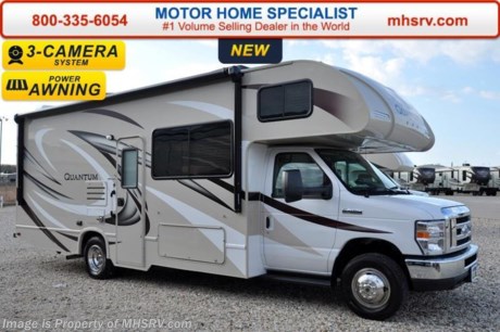 /WA 3-1-16 &lt;a href=&quot;http://www.mhsrv.com/thor-motor-coach/&quot;&gt;&lt;img src=&quot;http://www.mhsrv.com/images/sold-thor.jpg&quot; width=&quot;383&quot; height=&quot;141&quot; border=&quot;0&quot;/&gt;&lt;/a&gt;
#1 Volume Selling Motor Home Dealer &amp; Thor Motor Coach Dealer in the World. &lt;iframe width=&quot;400&quot; height=&quot;300&quot; src=&quot;https://www.youtube.com/embed/VZXdH99Xe00&quot; frameborder=&quot;0&quot; allowfullscreen&gt;&lt;/iframe&gt; MSRP $98,450. New 2016 Thor Motor Coach Quantum Class C RV Model RS26 with Ford E-450 chassis, Ford Triton V-10 engine &amp; 8,000 lb. trailer hitch. This unit measures approximately 27 feet 6 inches in length with a driver&#39;s side slide, beautiful hardwood cabinets and a cabover bunk with power skylight/roof vent (N/A with cabover entertainment center). Options include the Platinum package which features the beautiful HD-Max, back up monitor, wheel liners and an exterior shower. Additional options include a bedroom TV, convection microwave, leatherette sofa, (2) 12V attic vent, 15.0 BTU A/C IPO 13.5 BTU A/C, heated holding tanks, second auxiliary battery, valve stem extenders, keyless entry, heated remote exterior mirrors with integrated side view cameras, leatherette driver &amp; passenger chairs, cockpit carpet mat and dash applique. The Quantum Class C RV has an incredible list of standard features for 2016 as well including heated tanks, power windows and locks, power patio awning with integrated LED lighting, roof ladder, in-dash media center w/DVD/CD/AM/FM &amp; Bluetooth, deluxe exterior mirrors, power vent in bath, skylight above shower, 4,000 Onan generator, auto transfer switch, cab A/C, battery disconnect switch, auxiliary battery and a gas/electric water heater. For additional information, brochures, and videos please visit Motor Home Specialist at  MHSRV .com or Call 800-335-6054. At Motor Home Specialist we DO NOT charge any prep or orientation fees like you will find at other dealerships. All sale prices include a 200 point inspection, interior and exterior wash &amp; detail of vehicle, a thorough coach orientation with an MHS technician, an RV Starter&#39;s kit, a night stay in our delivery park featuring landscaped and covered pads with full hook-ups and much more. Free airport shuttle available with purchase for out-of-town buyers. Read From THOUSANDS of Testimonials at MHSRV .com and See What They Had to Say About Their Experience at Motor Home Specialist. WHY PAY MORE?...... WHY SETTLE FOR LESS? 