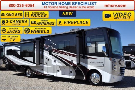/AR 4-11-16 &lt;a href=&quot;http://www.mhsrv.com/thor-motor-coach/&quot;&gt;&lt;img src=&quot;http://www.mhsrv.com/images/sold-thor.jpg&quot; width=&quot;383&quot; height=&quot;141&quot; border=&quot;0&quot;/&gt;&lt;/a&gt;
*#1 Volume Selling Motor Home Dealer &amp; Thor Motor Coach Dealer in the World.  
&lt;object width=&quot;400&quot; height=&quot;300&quot;&gt;&lt;param name=&quot;movie&quot; value=&quot;//www.youtube.com/v/bN591K_alkM?hl=en_US&amp;amp;version=3&quot;&gt;&lt;/param&gt;&lt;param name=&quot;allowFullScreen&quot; value=&quot;true&quot;&gt;&lt;/param&gt;&lt;param name=&quot;allowscriptaccess&quot; value=&quot;always&quot;&gt;&lt;/param&gt;&lt;embed src=&quot;//www.youtube.com/v/bN591K_alkM?hl=en_US&amp;amp;version=3&quot; type=&quot;application/x-shockwave-flash&quot; width=&quot;400&quot; height=&quot;300&quot; allowscriptaccess=&quot;always&quot; allowfullscreen=&quot;true&quot;&gt;&lt;/embed&gt;&lt;/object&gt;  
MSRP $185,356. This luxury RV measures approximately 38 feet 1 inch in length and features (3) slide-out rooms, free standing dinette, fireplace, a 40&quot; LCD TV with sound bar, frameless windows, Flex-steel driver and passenger&#39;s chairs, detachable shore cord, 100 gallon fresh water tank, exterior speakers, LED lighting, beautiful decor, residential refrigerator, 1800 Watt inverter and bedroom TV. Optional equipment includes the beautiful full body paint exterior, frameless dual pane windows and a 3-burner range with oven. The all new 2016 Thor Motor Coach Challenger also features one of the most impressive lists of standard equipment in the RV industry including a Ford Triton V-10 engine, 22-Series ford chassis with aluminum wheels, fully automatic hydraulic leveling system, electric overhead Hide-Away Bunk, electric patio awning with LED lighting, side hinged baggage doors, exterior entertainment package, iPod docking station, DVD, LCD TVs, day/night shades, solid surface kitchen counter, dual roof A/C units, 5500 Onan generator, gas/electric water heater, heated and enclosed holding tanks and the RAPID CAMP remote system. Rapid Camp allows you to operate your slide-out room, generator, leveling jacks when applicable, power awning, selective lighting and more all from a touchscreen remote control. A few new features for 2016 include your choice of two beautiful high gloss glazed wood packages, 22 cf. residential refrigerator, roller shades in the cab area, 32 inch TVs in the bedroom, new solid surface kitchen counter and much more. For additional information, brochures, and videos please visit Motor Home Specialist at MHSRV .com or Call 800-335-6054. At Motor Home Specialist we DO NOT charge any prep or orientation fees like you will find at other dealerships. All sale prices include a 200 point inspection, interior and exterior wash &amp; detail of vehicle, a thorough coach orientation with an MHSRV technician, an RV Starter&#39;s kit, a night stay in our delivery park featuring landscaped and covered pads with full hook-ups and much more. Free airport shuttle available with purchase for out-of-town buyers. Read From THOUSANDS of Testimonials at MHSRV .com and See What They Had to Say About Their Experience at Motor Home Specialist. WHY PAY MORE?...... WHY SETTLE FOR LESS?  &lt;object width=&quot;400&quot; height=&quot;300&quot;&gt;&lt;param name=&quot;movie&quot; value=&quot;//www.youtube.com/v/VZXdH99Xe00?hl=en_US&amp;amp;version=3&quot;&gt;&lt;/param&gt;&lt;param name=&quot;allowFullScreen&quot; value=&quot;true&quot;&gt;&lt;/param&gt;&lt;param name=&quot;allowscriptaccess&quot; value=&quot;always&quot;&gt;&lt;/param&gt;&lt;embed src=&quot;//www.youtube.com/v/VZXdH99Xe00?hl=en_US&amp;amp;version=3&quot; type=&quot;application/x-shockwave-flash&quot; width=&quot;400&quot; height=&quot;300&quot; allowscriptaccess=&quot;always&quot; allowfullscreen=&quot;true&quot;&gt;&lt;/embed&gt;&lt;/object&gt;