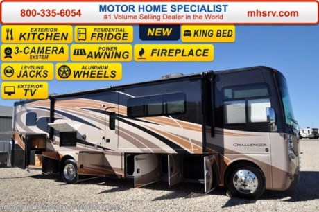 /TX 6-8-16 &lt;a href=&quot;http://www.mhsrv.com/thor-motor-coach/&quot;&gt;&lt;img src=&quot;http://www.mhsrv.com/images/sold-thor.jpg&quot; width=&quot;383&quot; height=&quot;141&quot; border=&quot;0&quot;/&gt;&lt;/a&gt;
*#1 Volume Selling Motor Home Dealer &amp; Thor Motor Coach Dealer in the World.  &lt;object width=&quot;400&quot; height=&quot;300&quot;&gt;&lt;param name=&quot;movie&quot; value=&quot;//www.youtube.com/v/bN591K_alkM?hl=en_US&amp;amp;version=3&quot;&gt;&lt;/param&gt;&lt;param name=&quot;allowFullScreen&quot; value=&quot;true&quot;&gt;&lt;/param&gt;&lt;param name=&quot;allowscriptaccess&quot; value=&quot;always&quot;&gt;&lt;/param&gt;&lt;embed src=&quot;//www.youtube.com/v/bN591K_alkM?hl=en_US&amp;amp;version=3&quot; type=&quot;application/x-shockwave-flash&quot; width=&quot;400&quot; height=&quot;300&quot; allowscriptaccess=&quot;always&quot; allowfullscreen=&quot;true&quot;&gt;&lt;/embed&gt;&lt;/object&gt;  MSRP $185,169. This luxury RV features (3) slide-out rooms, fireplace, exterior kitchen, a 50&quot; retractable LED TV, frameless windows, Flex-steel driver and passenger&#39;s chairs, detachable shore cord, 100 gallon fresh water tank, exterior speakers, LED lighting, beautiful decor, residential refrigerator, 1800 Watt inverter and bedroom TV. Optional equipment includes the beautiful full body paint exterior, leatherette theater seats IPO sofa, frameless dual pane windows and a 3-burner range with oven. The all new 2016 Thor Motor Coach Challenger also features one of the most impressive lists of standard equipment in the RV industry including a Ford Triton V-10 engine, 22-Series ford chassis with aluminum wheels, fully automatic hydraulic leveling system, electric overhead Hide-Away Bunk, electric patio awning with LED lighting, side hinged baggage doors, exterior entertainment package, iPod docking station, DVD, LCD TVs, day/night shades, solid surface kitchen counter, dual roof A/C units, 5500 Onan generator, gas/electric water heater, heated and enclosed holding tanks and the RAPID CAMP remote system. Rapid Camp allows you to operate your slide-out room, generator, leveling jacks when applicable, power awning, selective lighting and more all from a touchscreen remote control. A few new features for 2016 include your choice of two beautiful high gloss glazed wood packages, roller shades in the cab area, 32 inch TVs in the bedroom, new solid surface kitchen counter and much more. For additional information, brochures, and videos please visit Motor Home Specialist at MHSRV .com or Call 800-335-6054. At Motor Home Specialist we DO NOT charge any prep or orientation fees like you will find at other dealerships. All sale prices include a 200 point inspection, interior and exterior wash &amp; detail of vehicle, a thorough coach orientation with an MHSRV technician, an RV Starter&#39;s kit, a night stay in our delivery park featuring landscaped and covered pads with full hook-ups and much more. Free airport shuttle available with purchase for out-of-town buyers. Read From THOUSANDS of Testimonials at MHSRV .com and See What They Had to Say About Their Experience at Motor Home Specialist. WHY PAY MORE?...... WHY SETTLE FOR LESS?  &lt;object width=&quot;400&quot; height=&quot;300&quot;&gt;&lt;param name=&quot;movie&quot; value=&quot;//www.youtube.com/v/VZXdH99Xe00?hl=en_US&amp;amp;version=3&quot;&gt;&lt;/param&gt;&lt;param name=&quot;allowFullScreen&quot; value=&quot;true&quot;&gt;&lt;/param&gt;&lt;param name=&quot;allowscriptaccess&quot; value=&quot;always&quot;&gt;&lt;/param&gt;&lt;embed src=&quot;//www.youtube.com/v/VZXdH99Xe00?hl=en_US&amp;amp;version=3&quot; type=&quot;application/x-shockwave-flash&quot; width=&quot;400&quot; height=&quot;300&quot; allowscriptaccess=&quot;always&quot; allowfullscreen=&quot;true&quot;&gt;&lt;/embed&gt;&lt;/object&gt;