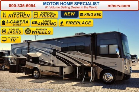 /TX 3/21/16 &lt;a href=&quot;http://www.mhsrv.com/thor-motor-coach/&quot;&gt;&lt;img src=&quot;http://www.mhsrv.com/images/sold-thor.jpg&quot; width=&quot;383&quot; height=&quot;141&quot; border=&quot;0&quot;/&gt;&lt;/a&gt;
#1 Volume Selling Motor Home Dealer &amp; Thor Motor Coach Dealer in the World.  &lt;object width=&quot;400&quot; height=&quot;300&quot;&gt;&lt;param name=&quot;movie&quot; value=&quot;//www.youtube.com/v/bN591K_alkM?hl=en_US&amp;amp;version=3&quot;&gt;&lt;/param&gt;&lt;param name=&quot;allowFullScreen&quot; value=&quot;true&quot;&gt;&lt;/param&gt;&lt;param name=&quot;allowscriptaccess&quot; value=&quot;always&quot;&gt;&lt;/param&gt;&lt;embed src=&quot;//www.youtube.com/v/bN591K_alkM?hl=en_US&amp;amp;version=3&quot; type=&quot;application/x-shockwave-flash&quot; width=&quot;400&quot; height=&quot;300&quot; allowscriptaccess=&quot;always&quot; allowfullscreen=&quot;true&quot;&gt;&lt;/embed&gt;&lt;/object&gt;  MSRP $185,169. This luxury RV features (3) slide-out rooms, fireplace, exterior kitchen, a 50&quot; retractable LED TV, frameless windows, Flex-steel driver and passenger&#39;s chairs, detachable shore cord, 100 gallon fresh water tank, exterior speakers, LED lighting, beautiful decor, residential refrigerator, 1800 Watt inverter and bedroom TV. Optional equipment includes the beautiful full body paint exterior, leatherette theater seats IPO sofa, frameless dual pane windows and a 3-burner range with oven. The all new 2016 Thor Motor Coach Challenger also features one of the most impressive lists of standard equipment in the RV industry including a Ford Triton V-10 engine, 22-Series ford chassis with aluminum wheels, fully automatic hydraulic leveling system, electric overhead Hide-Away Bunk, electric patio awning with LED lighting, side hinged baggage doors, exterior entertainment package, iPod docking station, DVD, LCD TVs, day/night shades, solid surface kitchen counter, dual roof A/C units, 5500 Onan generator, gas/electric water heater, heated and enclosed holding tanks and the RAPID CAMP remote system. Rapid Camp allows you to operate your slide-out room, generator, leveling jacks when applicable, power awning, selective lighting and more all from a touchscreen remote control. A few new features for 2016 include your choice of two beautiful high gloss glazed wood packages, roller shades in the cab area, 32 inch TVs in the bedroom, new solid surface kitchen counter and much more. For additional information, brochures, and videos please visit Motor Home Specialist at MHSRV .com or Call 800-335-6054. At Motor Home Specialist we DO NOT charge any prep or orientation fees like you will find at other dealerships. All sale prices include a 200 point inspection, interior and exterior wash &amp; detail of vehicle, a thorough coach orientation with an MHSRV technician, an RV Starter&#39;s kit, a night stay in our delivery park featuring landscaped and covered pads with full hook-ups and much more. Free airport shuttle available with purchase for out-of-town buyers. Read From THOUSANDS of Testimonials at MHSRV .com and See What They Had to Say About Their Experience at Motor Home Specialist. WHY PAY MORE?...... WHY SETTLE FOR LESS?  &lt;object width=&quot;400&quot; height=&quot;300&quot;&gt;&lt;param name=&quot;movie&quot; value=&quot;//www.youtube.com/v/VZXdH99Xe00?hl=en_US&amp;amp;version=3&quot;&gt;&lt;/param&gt;&lt;param name=&quot;allowFullScreen&quot; value=&quot;true&quot;&gt;&lt;/param&gt;&lt;param name=&quot;allowscriptaccess&quot; value=&quot;always&quot;&gt;&lt;/param&gt;&lt;embed src=&quot;//www.youtube.com/v/VZXdH99Xe00?hl=en_US&amp;amp;version=3&quot; type=&quot;application/x-shockwave-flash&quot; width=&quot;400&quot; height=&quot;300&quot; allowscriptaccess=&quot;always&quot; allowfullscreen=&quot;true&quot;&gt;&lt;/embed&gt;&lt;/object&gt;