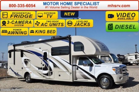 /CA 7-11-16 &lt;a href=&quot;http://www.mhsrv.com/thor-motor-coach/&quot;&gt;&lt;img src=&quot;http://www.mhsrv.com/images/sold-thor.jpg&quot; width=&quot;383&quot; height=&quot;141&quot; border=&quot;0&quot; /&gt;&lt;/a&gt;      *Family Owned &amp; Operated and the #1 Volume Selling Motor Home Dealer in the World as well as the #1 Thor Motor Coach Dealer in the World. MSRP $166,449. New 2016 Thor Motor Coach 33SW Super C model motor home with a full wall slide. This unit is approximately 34 feet 6 inches in length and is powered by a powerful 300 HP Powerstroke 6.7L diesel engine with 660 lb. ft. of torque. It rides on a Ford F-550 chassis with a 6-speed automatic transmission and boast a 10,000 lb. hitch, rear pass-thru MEGA-Storage, extreme duty 4 wheel ABS disc brakes and an electronic brake controller integrated into the dash. Options include the beautiful HD-Max exterior, (2) power attic fans and dual child safety tether. The 2016 Chateau Super C also features an exterior entertainment center, diesel generator, dual roof air conditioners, power patio awning, one-touch automatic leveling system, residential refrigerator, 30 inch over-the-range microwave, solid surface counter-top, touch screen AM/FM/CD/MP3 player, back-up monitor with side view cameras, remote heated exterior mirrors, power windows and locks, fiberglass running boards, soft touch ceilings, heavy duty ball bearing drawer guides, bedroom LCD TV, large LCD TV in the living area, inverter and heated holding tanks. For additional coach information, brochures, window sticker, videos, photos, Chateau reviews, testimonials as well as additional information about Motor Home Specialist and our manufacturers&#39; please visit us at MHSRV .com or call 800-335-6054. At Motor Home Specialist we DO NOT charge any prep or orientation fees like you will find at other dealerships. All sale prices include a 200 point inspection, interior and exterior wash &amp; detail of vehicle, a thorough coach orientation with an MHS technician, an RV Starter&#39;s kit, a night stay in our delivery park featuring landscaped and covered pads with full hook-ups and much more. Free airport shuttle available with purchase for out-of-town buyers. WHY PAY MORE?... WHY SETTLE FOR LESS?  &lt;object width=&quot;400&quot; height=&quot;300&quot;&gt;&lt;param name=&quot;movie&quot; value=&quot;//www.youtube.com/v/VZXdH99Xe00?hl=en_US&amp;amp;version=3&quot;&gt;&lt;/param&gt;&lt;param name=&quot;allowFullScreen&quot; value=&quot;true&quot;&gt;&lt;/param&gt;&lt;param name=&quot;allowscriptaccess&quot; value=&quot;always&quot;&gt;&lt;/param&gt;&lt;embed src=&quot;//www.youtube.com/v/VZXdH99Xe00?hl=en_US&amp;amp;version=3&quot; type=&quot;application/x-shockwave-flash&quot; width=&quot;400&quot; height=&quot;300&quot; allowscriptaccess=&quot;always&quot; allowfullscreen=&quot;true&quot;&gt;&lt;/embed&gt;&lt;/object&gt; 