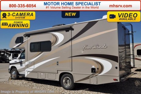 /TX 3/21/16 &lt;a href=&quot;http://www.mhsrv.com/thor-motor-coach/&quot;&gt;&lt;img src=&quot;http://www.mhsrv.com/images/sold-thor.jpg&quot; width=&quot;383&quot; height=&quot;141&quot; border=&quot;0&quot;/&gt;&lt;/a&gt;
#1 Volume Selling Motor Home Dealer in the World. MSRP $87,287. New 2016 Thor Motor Coach Four Winds Class C RV Model 24C with Ford E-450 chassis, Ford Triton V-10 engine &amp; 8,000 lb. trailer hitch. This unit measures approximately 24 feet 11 inches in length with a slide. Optional equipment includes the all new HD-Max exterior color, upgraded 15.0 BTU A/C, heated holding tanks, wheel liners and a back-up monitor. The Four Winds Class C RV has an incredible list of standard features for 2016 as well including Mega exterior storage, power windows and locks, power patio awning with integrated LED lighting, roof ladder, in-dash media center w/DVD/CD/AM/FM &amp; Bluetooth, deluxe exterior mirrors, bunk ladder, refrigerator, oven, microwave, flip-up counter-top extension, large TV on swivel in cab-over, power vent in bath, skylight above shower, 4000 Onan generator, auto transfer switch, roof A/C, cab A/C, battery disconnect switch, auxiliary battery, gas/electric water heater and much more. For additional information, brochures, and videos please visit Motor Home Specialist at  MHSRV .com or Call 800-335-6054. At Motor Home Specialist we DO NOT charge any prep or orientation fees like you will find at other dealerships. All sale prices include a 200 point inspection, interior and exterior wash &amp; detail of vehicle, a thorough coach orientation with an MHS technician, an RV Starter&#39;s kit, a night stay in our delivery park featuring landscaped and covered pads with full hook-ups and much more. Free airport shuttle available with purchase for out-of-town buyers. Read From THOUSANDS of Testimonials at MHSRV .com and See What They Had to Say About Their Experience at Motor Home Specialist. WHY PAY MORE?...... WHY SETTLE FOR LESS? 