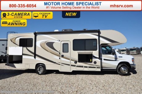 /AZ 6/28/16 &lt;a href=&quot;http://www.mhsrv.com/thor-motor-coach/&quot;&gt;&lt;img src=&quot;http://www.mhsrv.com/images/sold-thor.jpg&quot; width=&quot;383&quot; height=&quot;141&quot; border=&quot;0&quot; /&gt;&lt;/a&gt;   #1 Volume Selling Motor Home Dealer in the World. MSRP $100,746. New 2016 Thor Motor Coach Chateau Class C RV Model 28Z with Ford E-450 chassis, Ford Triton V-10 engine &amp; 8,000 lb. trailer hitch. This unit measures approximately 29 feet 11 inches in length with a slide. Optional equipment includes the all new HD-Max exterior color, bedroom TV, exterior TV, convection microwave, leatherette sofa, leatherette booth dinette with Dream Dinette mechanism, child safety tether, 12V attic fan, upgraded A/C, exterior shower, secondary battery, spare tire, heated remote exterior mirrors with side cameras, power drivers seat, leatherette driver/passenger chairs, cockpit carpet mat and dash applique. The Chateau Class C RV has an incredible list of standard features for 2016 as well including power windows and locks, power patio awning with integrated LED lighting, roof ladder, in-dash media center w/DVD/CD/AM/FM &amp; Bluetooth, deluxe exterior mirrors, bunk ladder, refrigerator, oven, microwave, power vent in bath, skylight above shower, 4000 Onan generator, auto transfer switch, roof A/C, cab A/C, battery disconnect switch, auxiliary battery, gas/electric water heater and much more. For additional information, brochures, and videos please visit Motor Home Specialist at  MHSRV .com or Call 800-335-6054. At Motor Home Specialist we DO NOT charge any prep or orientation fees like you will find at other dealerships. All sale prices include a 200 point inspection, interior and exterior wash &amp; detail of vehicle, a thorough coach orientation with an MHS technician, an RV Starter&#39;s kit, a night stay in our delivery park featuring landscaped and covered pads with full hook-ups and much more. Free airport shuttle available with purchase for out-of-town buyers. Read From THOUSANDS of Testimonials at MHSRV .com and See What They Had to Say About Their Experience at Motor Home Specialist. WHY PAY MORE?...... WHY SETTLE FOR LESS? 