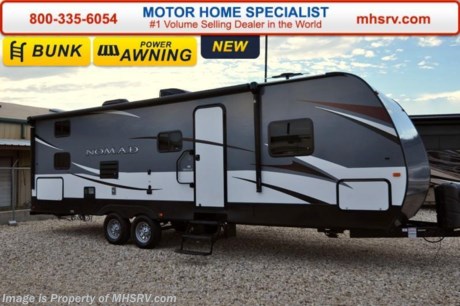 /TX SOLD 5-14-16 &lt;a href=&quot;http://www.mhsrv.com/travel-trailers/&quot;&gt;&lt;img src=&quot;http://www.mhsrv.com/images/sold-traveltrailer.jpg&quot; width=&quot;383&quot; height=&quot;141&quot; border=&quot;0&quot;/&gt;&lt;/a&gt;
Family Owned &amp; Operated. Largest Selection, Lowest Prices &amp; the Premier Service &amp; Walk-Through Process that can only be found at the #1 Volume Selling Motor Home Dealer in the World! From $10K to $2 Million... We gotcha&#39; Covered!  &lt;object width=&quot;400&quot; height=&quot;300&quot;&gt;&lt;param name=&quot;movie&quot; value=&quot;http://www.youtube.com/v/fBpsq4hH-Ws?version=3&amp;amp;hl=en_US&quot;&gt;&lt;/param&gt;&lt;param name=&quot;allowFullScreen&quot; value=&quot;true&quot;&gt;&lt;/param&gt;&lt;param name=&quot;allowscriptaccess&quot; value=&quot;always&quot;&gt;&lt;/param&gt;&lt;embed src=&quot;http://www.youtube.com/v/fBpsq4hH-Ws?version=3&amp;amp;hl=en_US&quot; type=&quot;application/x-shockwave-flash&quot; width=&quot;400&quot; height=&quot;300&quot; allowscriptaccess=&quot;always&quot; allowfullscreen=&quot;true&quot;&gt;&lt;/embed&gt;&lt;/object&gt; MSRP $32,701. The 2016 Skyline Nomad Series travel trailer model N288BH is approximately 32 feet 11 inches in length and features a slide, bunk beds, power stabilizer jacks, enclosed underbelly, power tongue jack, exterior grab handle, 2 LP tanks, detachable power cord, water heater, SkySmart TOTE system, black tank flush, pass-thru storage, power awning and many more standard features. Options include a glass shower door, upgraded refrigerator, 17&quot; oven, and an exterior bath door. For additional coach information, brochures, window sticker, videos, photos, reviews &amp; testimonials as well as additional information about Motor Home Specialist and our manufacturers please visit us at MHSRV .com or call 800-335-6054. At Motor Home Specialist we DO NOT charge any prep or orientation fees like you will find at other dealerships. All sale prices include a 200 point inspection, interior &amp; exterior wash &amp; detail of vehicle, a thorough coach orientation with an MHS technician, an RV Starter&#39;s kit, a nights stay in our delivery park featuring landscaped and covered pads with full hook-ups and much more. WHY PAY MORE?... WHY SETTLE FOR LESS?