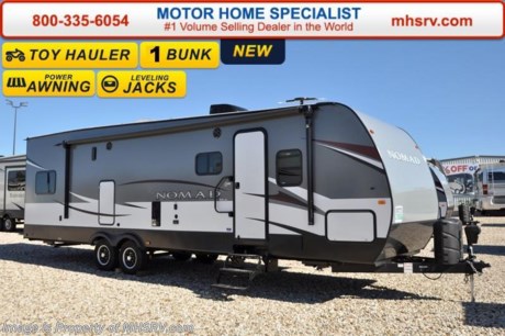 /TX 8-15-16 &lt;a href=&quot;http://www.mhsrv.com/travel-trailers/&quot;&gt;&lt;img src=&quot;http://www.mhsrv.com/images/sold-traveltrailer.jpg&quot; width=&quot;383&quot; height=&quot;141&quot; border=&quot;0&quot; /&gt;&lt;/a&gt;      Family Owned &amp; Operated. Largest Selection, Lowest Prices &amp; the Premier Service &amp; Walk-Through Process that can only be found at the #1 Volume Selling Motor Home Dealer in the World! From $10K to $2 Million... We gotcha&#39; Covered!  &lt;object width=&quot;400&quot; height=&quot;300&quot;&gt;&lt;param name=&quot;movie&quot; value=&quot;http://www.youtube.com/v/fBpsq4hH-Ws?version=3&amp;amp;hl=en_US&quot;&gt;&lt;/param&gt;&lt;param name=&quot;allowFullScreen&quot; value=&quot;true&quot;&gt;&lt;/param&gt;&lt;param name=&quot;allowscriptaccess&quot; value=&quot;always&quot;&gt;&lt;/param&gt;&lt;embed src=&quot;http://www.youtube.com/v/fBpsq4hH-Ws?version=3&amp;amp;hl=en_US&quot; type=&quot;application/x-shockwave-flash&quot; width=&quot;400&quot; height=&quot;300&quot; allowscriptaccess=&quot;always&quot; allowfullscreen=&quot;true&quot;&gt;&lt;/embed&gt;&lt;/object&gt; MSRP $39,533. The 2016 Skyline Nomad Bandit Edition travel trailer model 316SB is approximately 34 feet 9 inches in length and features a slide, gas/electric DSI water heater, exterior grab handle, enclosed and heated underbelly, spare tire kit, power tongue jacks, 4 power stabilizer jacks and many more standard features. Options include a glass shower door, upgraded refrigerator, oven, power jacks, upgraded A/C, pull down screen, outside spray port and aluminum wheels. For additional coach information, brochures, window sticker, videos, photos, reviews &amp; testimonials as well as additional information about Motor Home Specialist and our manufacturers please visit us at MHSRV .com or call 800-335-6054. At Motor Home Specialist we DO NOT charge any prep or orientation fees like you will find at other dealerships. All sale prices include a 200 point inspection, interior &amp; exterior wash &amp; detail of vehicle, a thorough coach orientation with an MHS technician, an RV Starter&#39;s kit, a nights stay in our delivery park featuring landscaped and covered pads with full hook-ups and much more. WHY PAY MORE?... WHY SETTLE FOR LESS?
